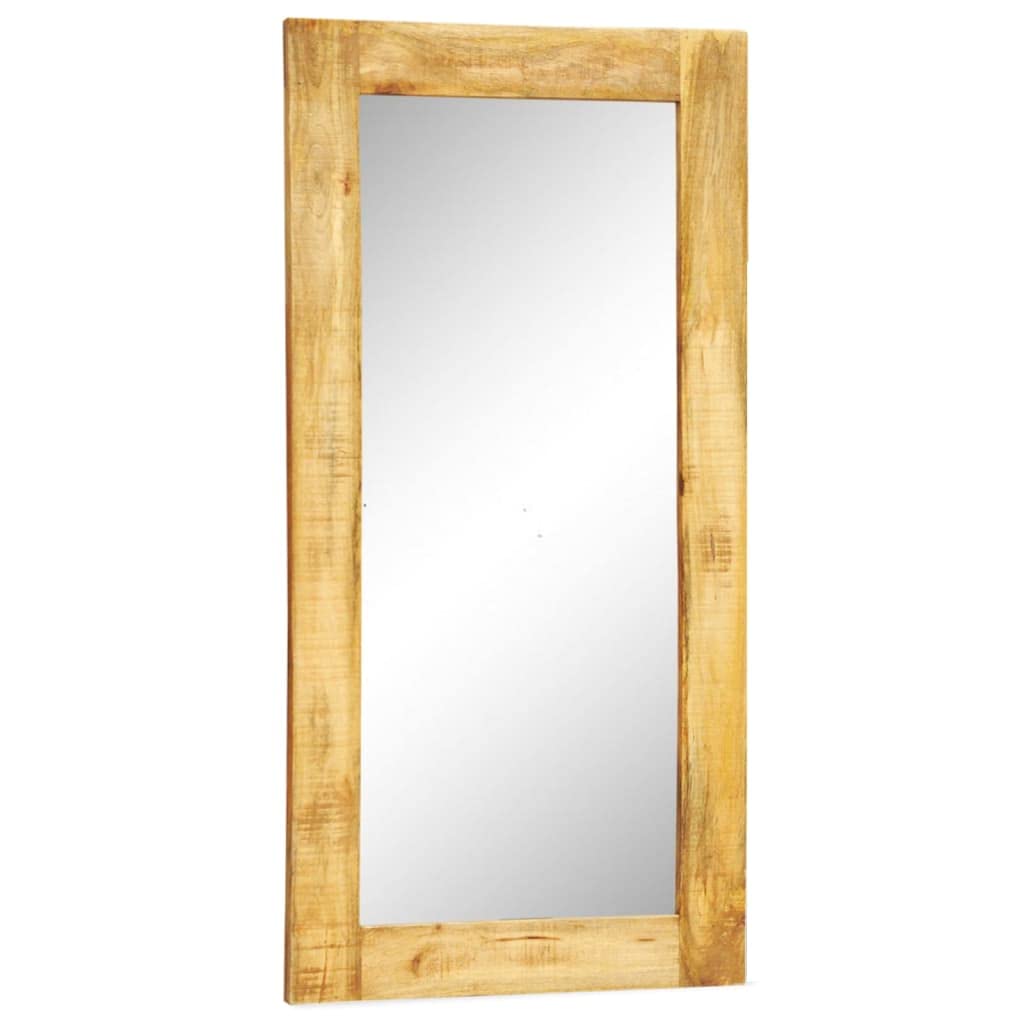 Solid Wood Framed Rectangle Wall Mirror - 47.2