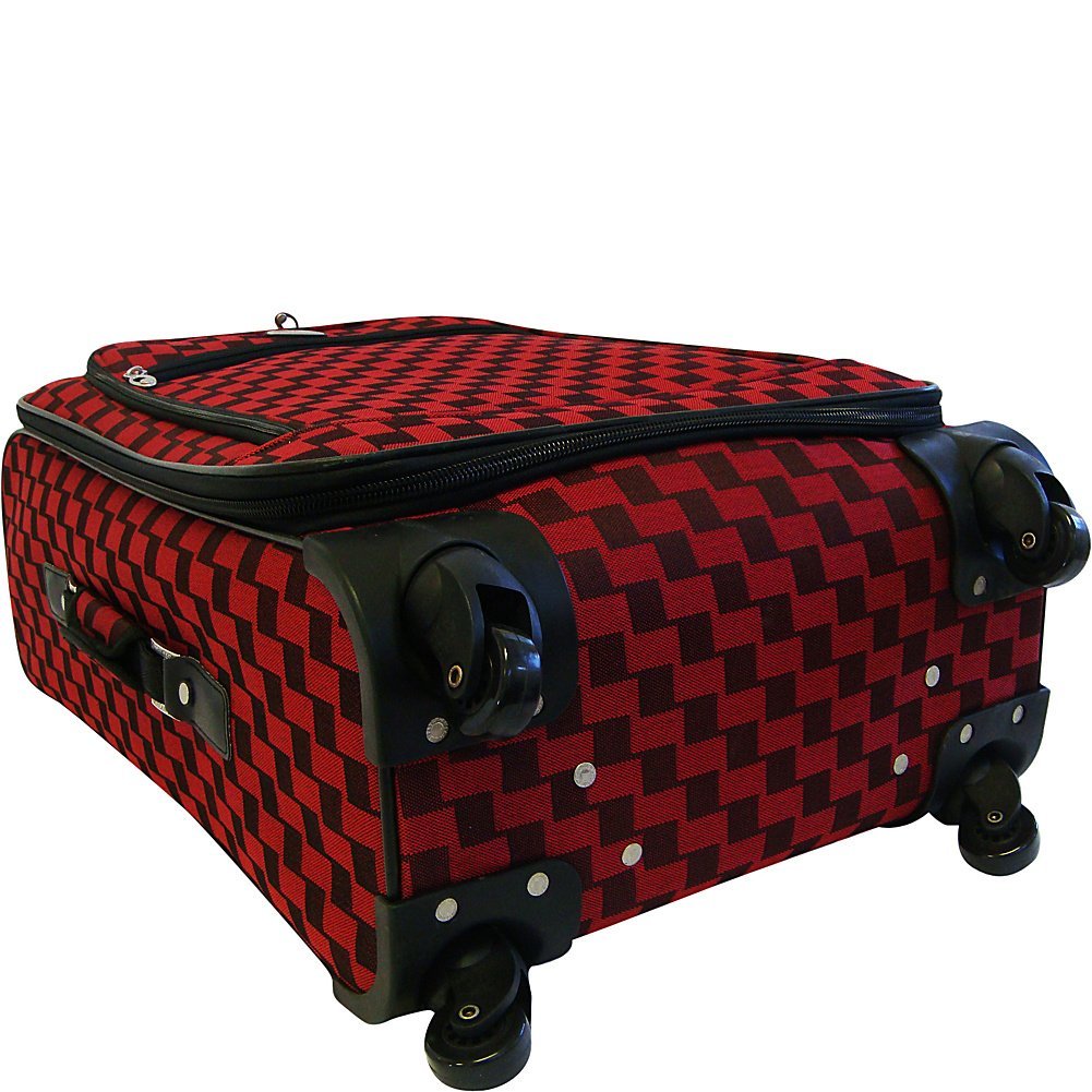 American Flyer Madrid 5-Piece Spinner Luggage Set - Black & Blue Carry-On Suitcase with 360° Wheels | Perfect for International Travel, Family Vacations & Business Trips