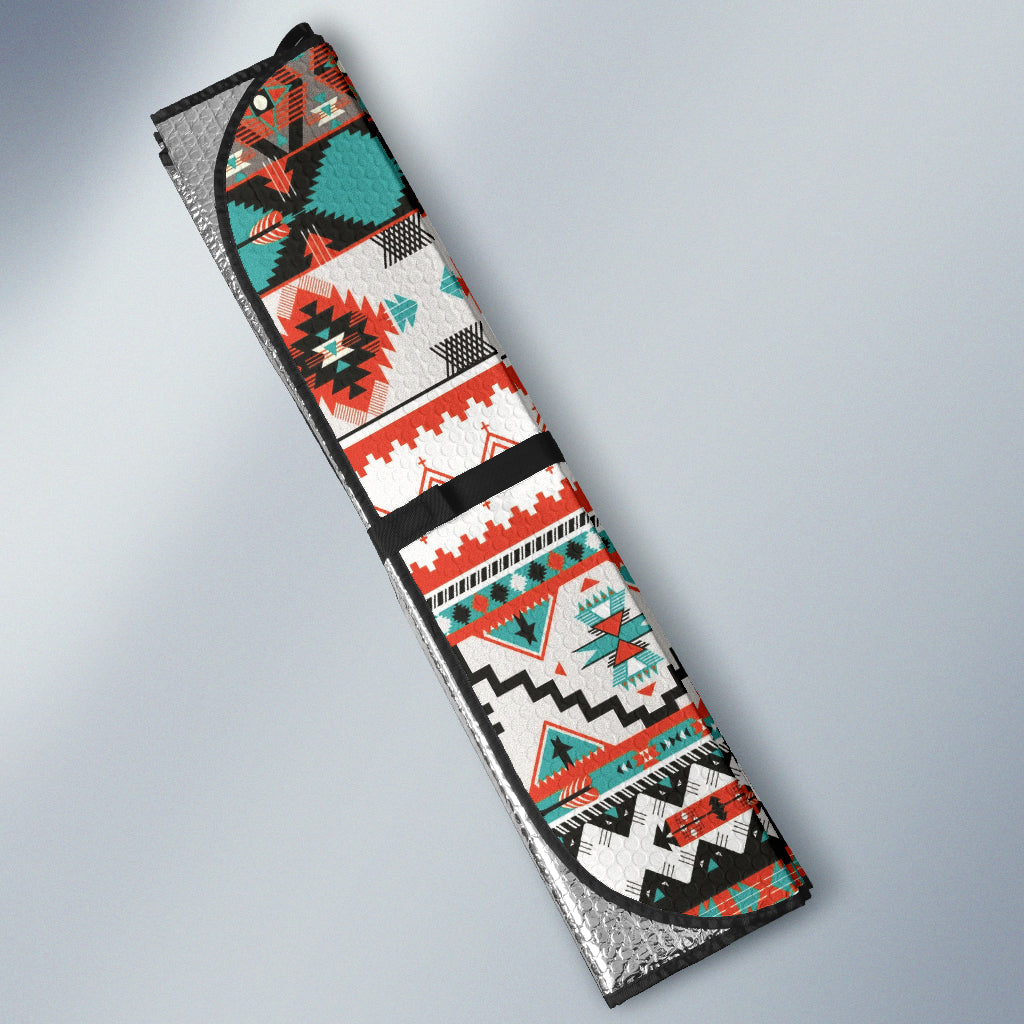 Aztec Design Car Sun Shades for Windshield - UV Protection & Heat Blocking for Cars, SUVs, Trucks | Perfect for Summer, Road Trips & Parking Outdoors
