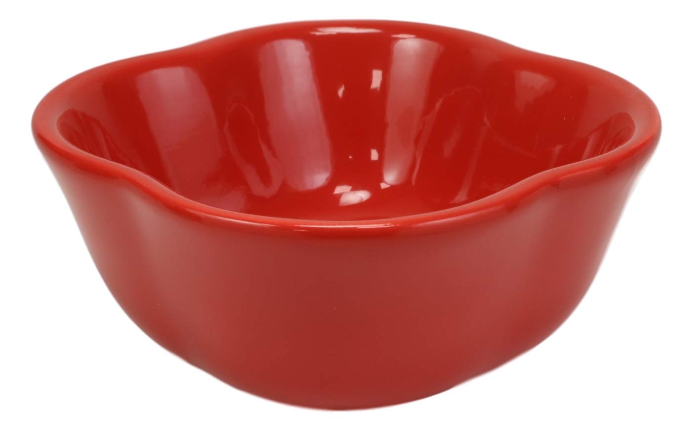 Ebros 12oz Ceramic Red Pepper Bowl - Soup, Salad, Rice Serving Dish for Kitchen & Dining