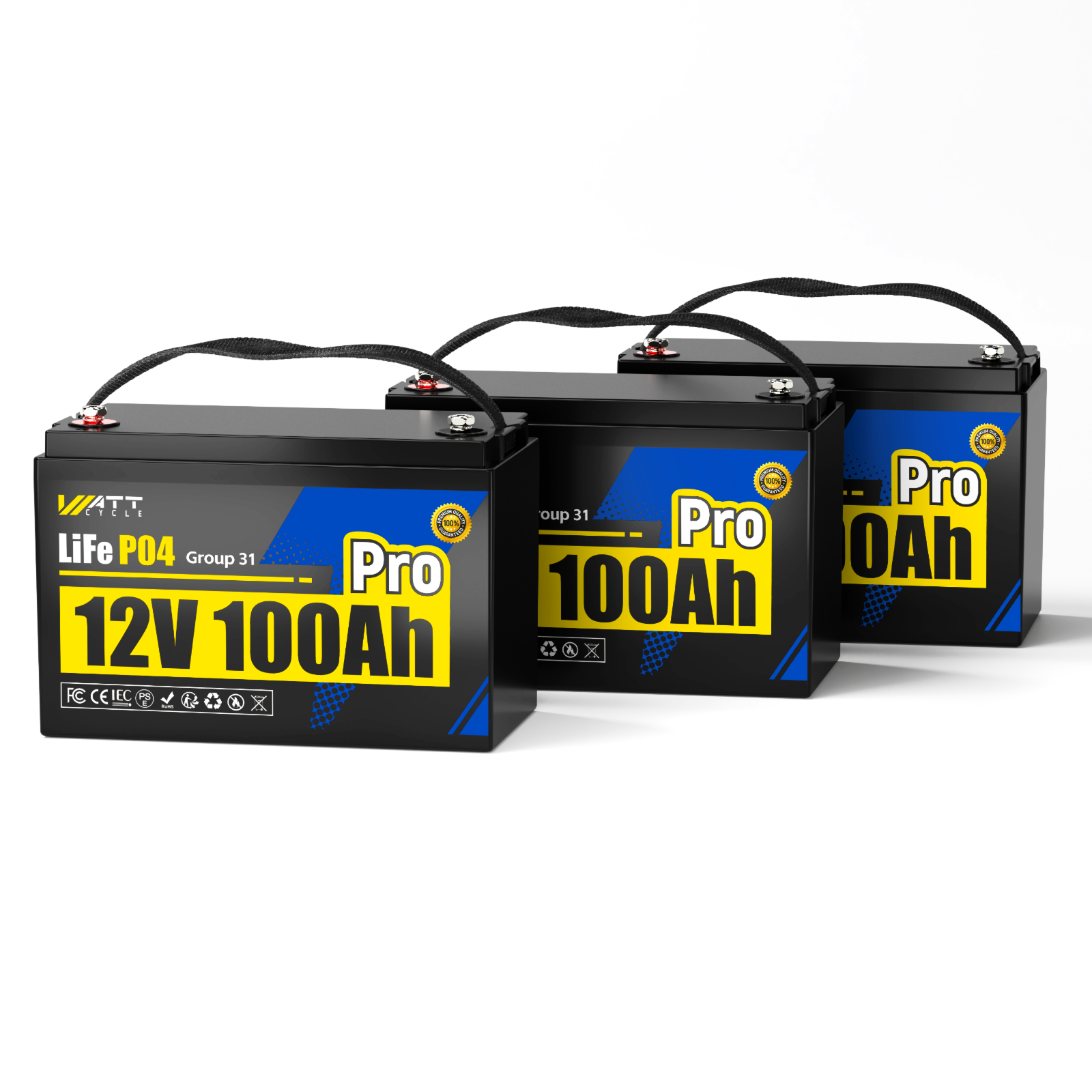 12V 100Ah LiFePO4 Lithium Battery (Group 24) - Deep Cycle for RV, Solar, Marine & Off-Grid Power - Summer Special Offer