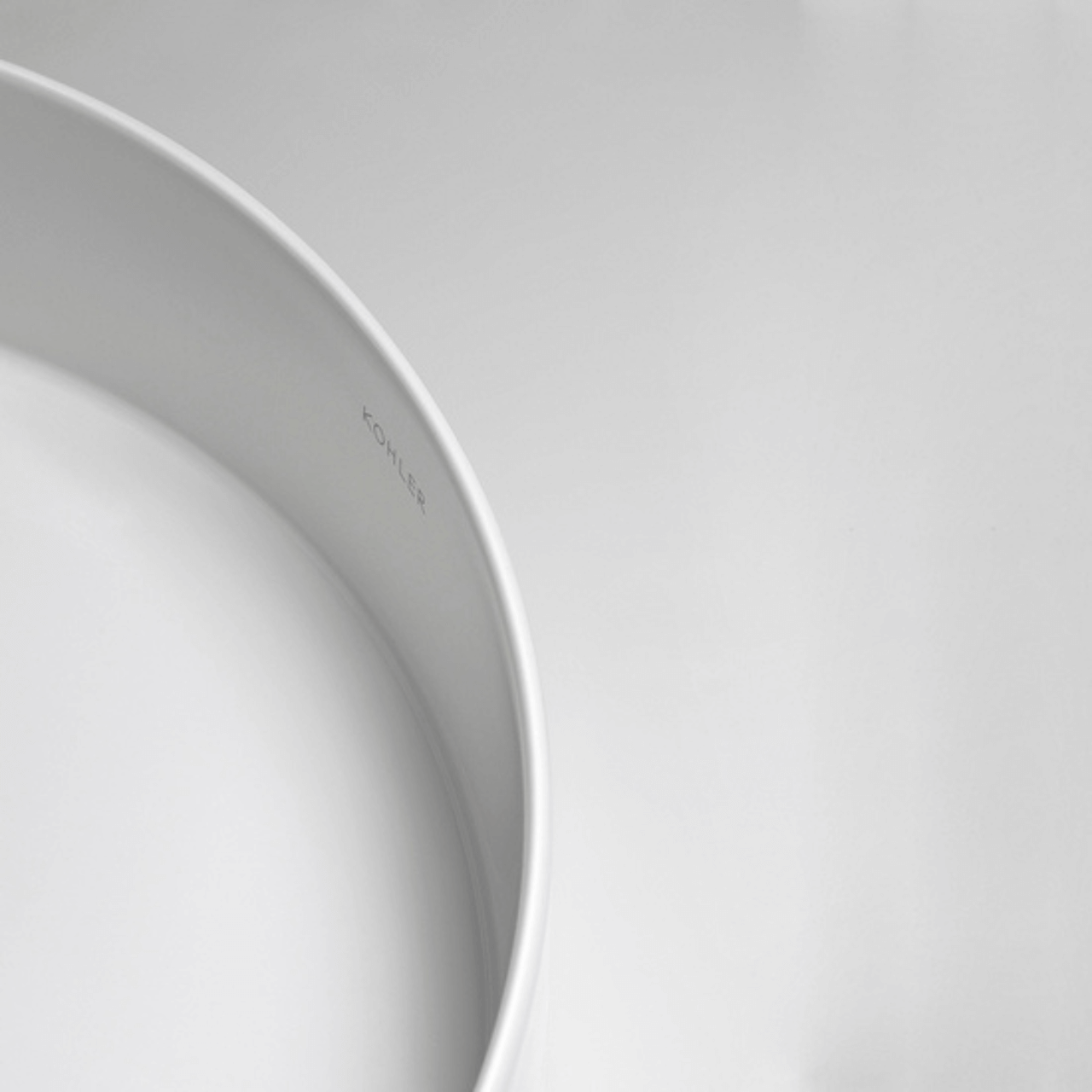 Mica Round Slim White Bathroom Sink - Modern Minimalist Design for Small Spaces, Perfect for Powder Rooms and Compact Bathrooms