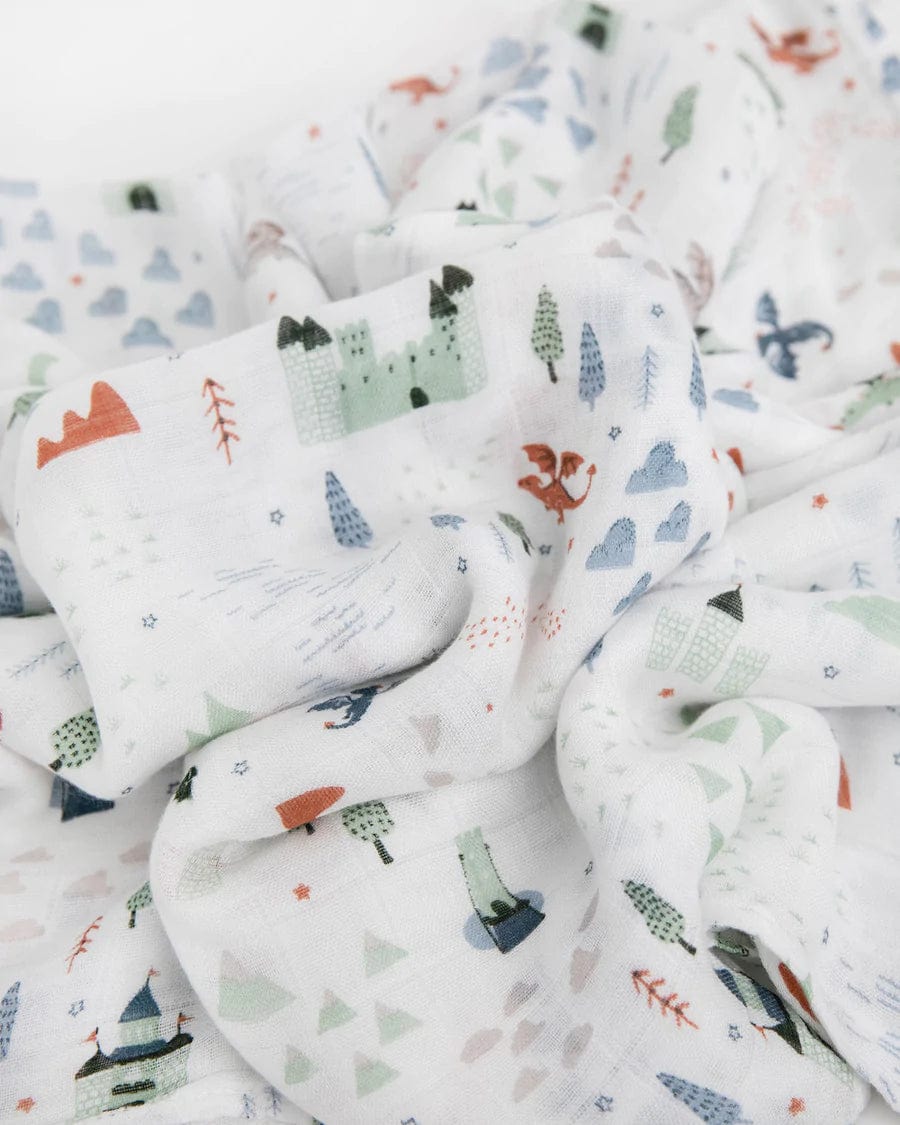 Little Unicorn Deluxe Muslin Swaddle Blanket - Soft, Breathable Baby Wrap for Newborns & Infants - Perfect for Swaddling, Nursing & Sleep Time