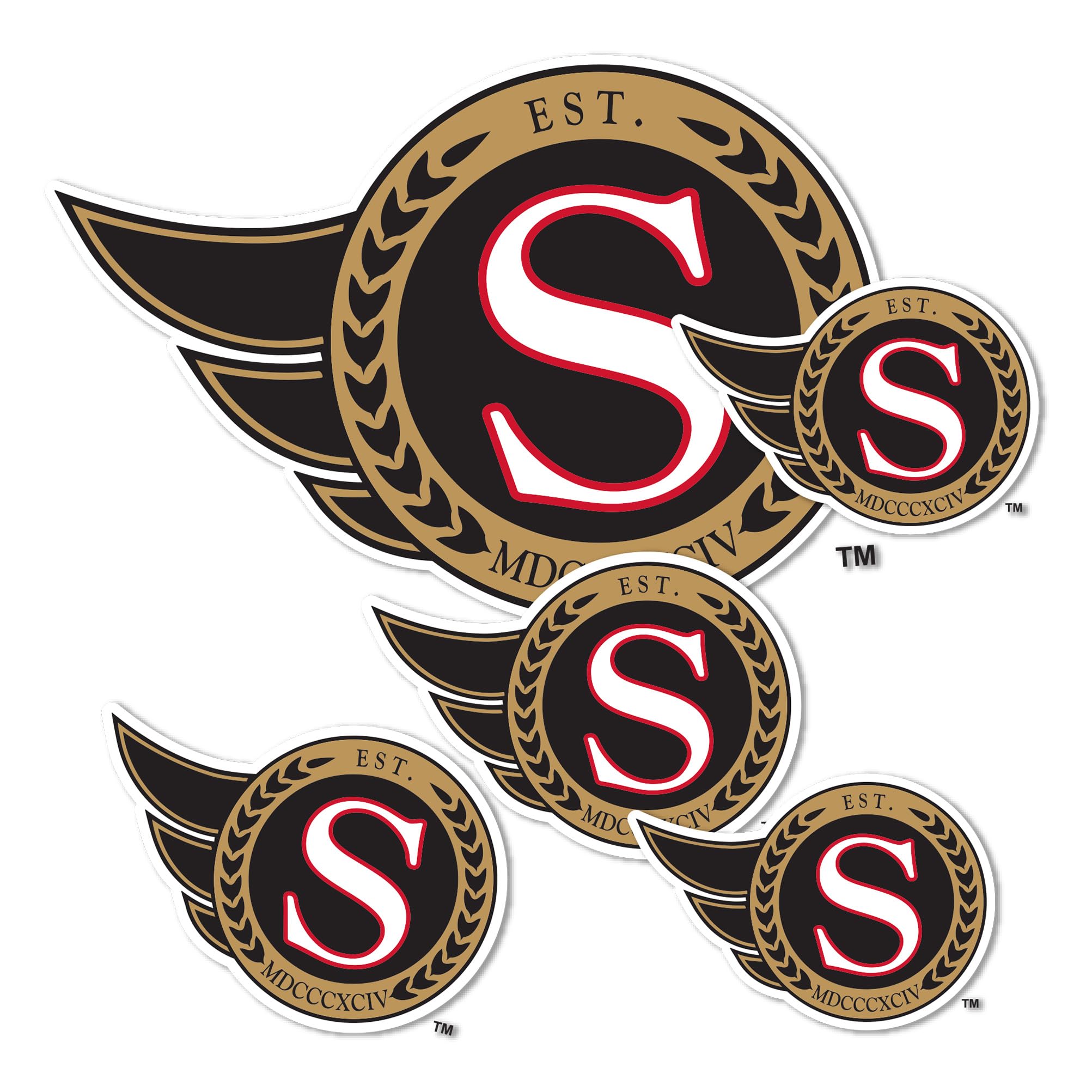 Ottawa Senators NHL Team Vinyl Decal Sticker - Waterproof Hockey Laptop, Car, Water Bottle, Scrapbook Decoration - Perfect for Fans, Gifts & Game Day Spirit