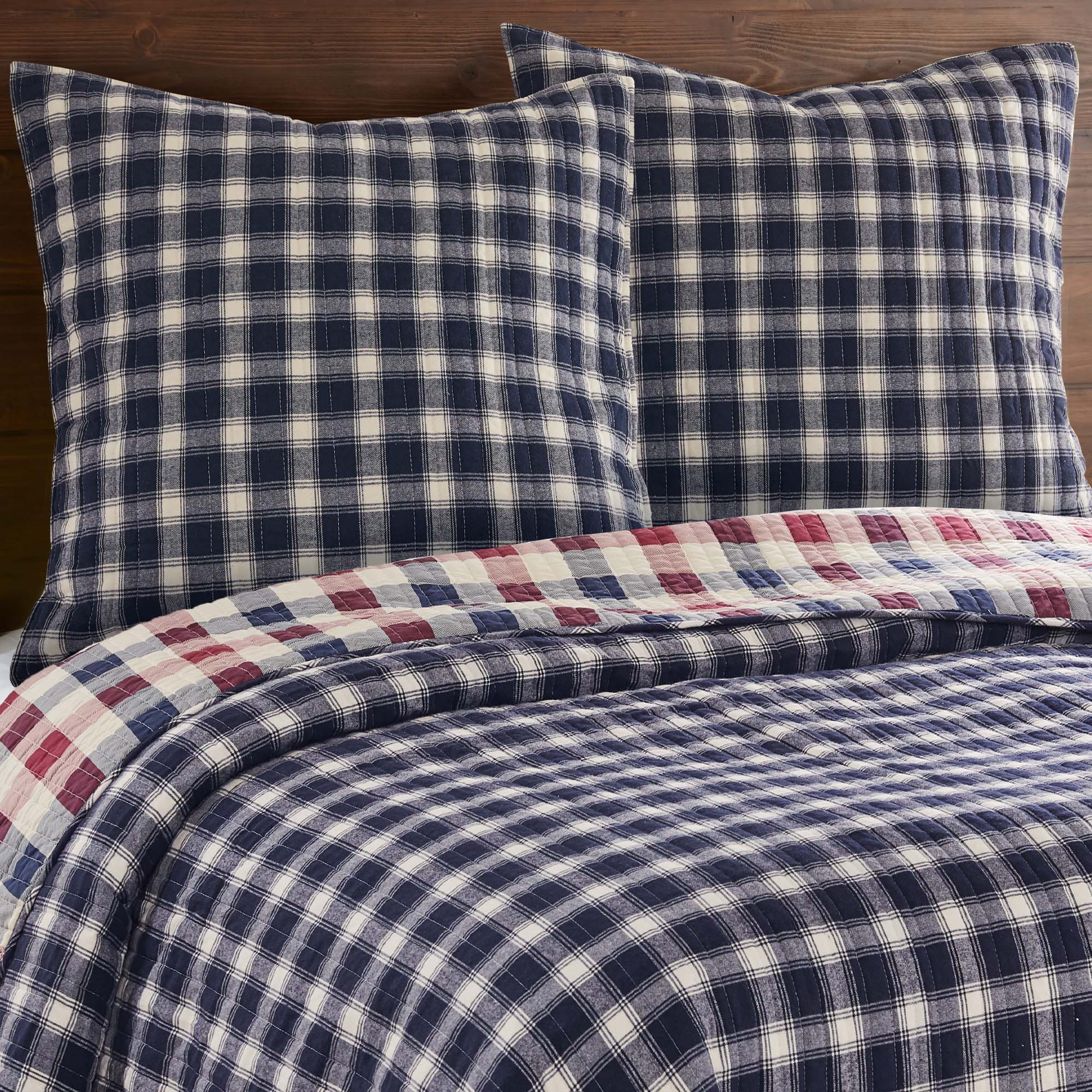 Lodge Euro Sham Pillow Covers Set of 2 - Standard Size 26x26 Inch - 100% Cotton Decorative Pillowcases for Bedroom, Living Room & Sofa