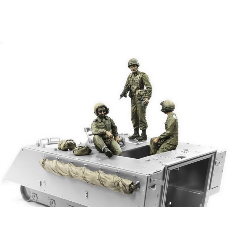 AFV HF765 1/35 Scale 1973 IDF M113 Crew & Infantry Model Kit - 3 Highly Detailed Figures with Accessories - Perfect for Military Dioramas, Wargaming, and Collectors