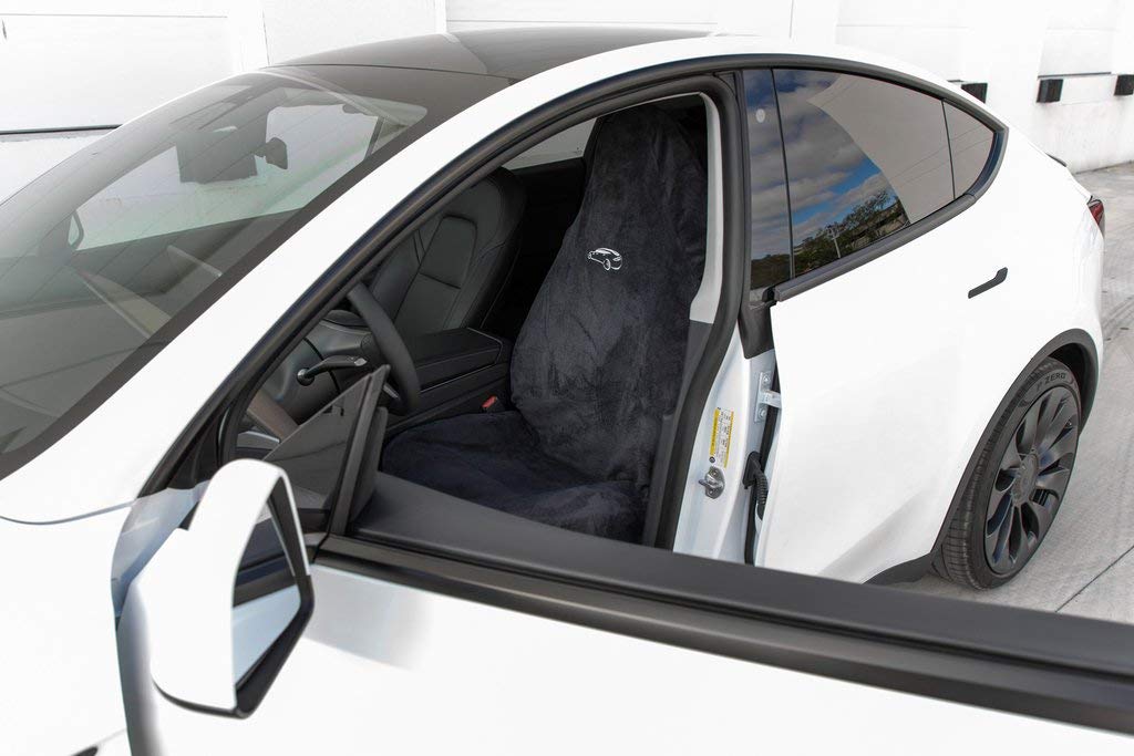 EVANNEX Tesla Seat Hoodie - Premium Car Seat Protectors for Leather Seats | Interior Accessories for Model 3/Y/S/X | Waterproof & Comfortable (Perfect for Road Trips, Daily Commutes & Pet Protection)