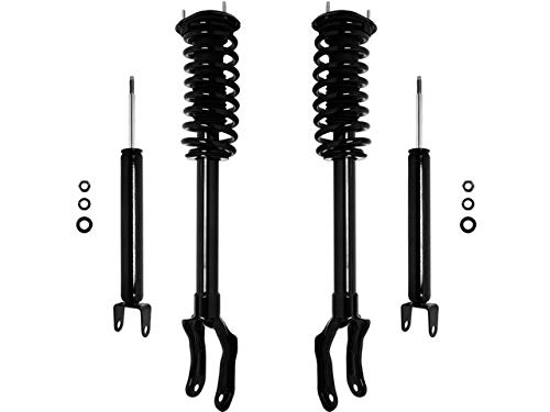 Premium Front & Rear Suspension Strut & Shock Absorber Kit - 4 Piece Set for Smooth Ride & Enhanced Vehicle Stability - Perfect for Off-Roading, Daily Commuting & Performance Upgrades