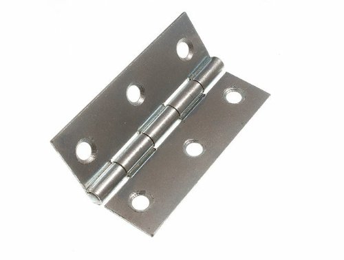5 Pairs of 3 Inch (75MM) Zinc Plated Steel Door Butt Hinges - Heavy Duty BZP Finish for Interior/Exterior Doors, Cabinets & Furniture - Rust-Resistant & Durable Hardware