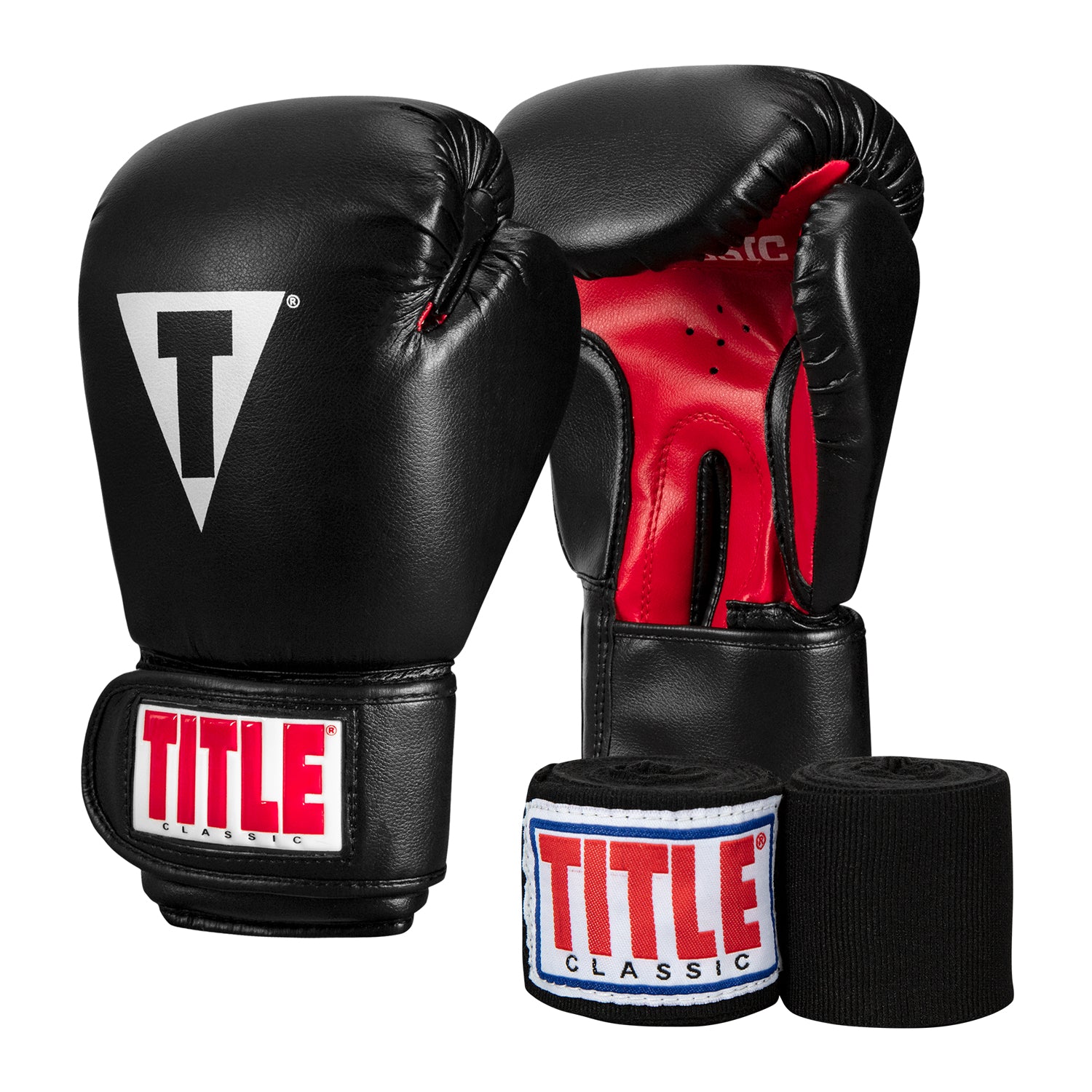 TITLE Boxing New Boxer Bundle - Premium Boxing Gloves & Hand Wraps Set for Training & Fitness | Perfect for Boxing, MMA, Kickboxing & Home Workouts