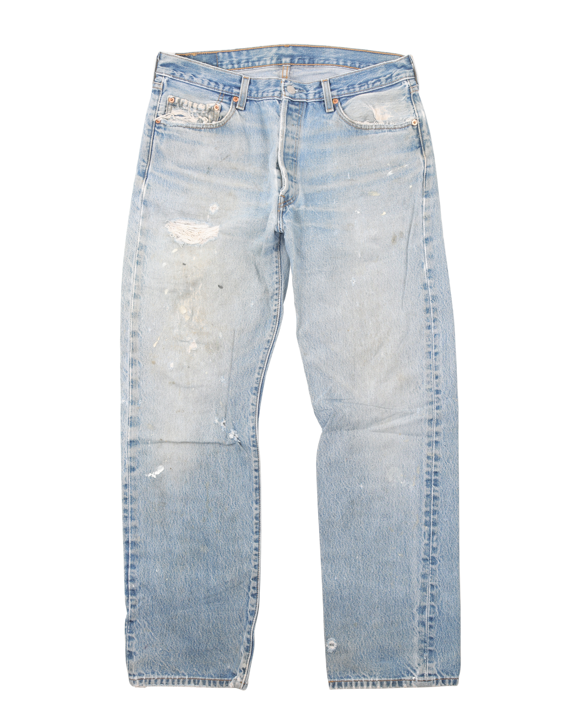Vintage 1990s Levi's 501 Original Fit Painter Jeans - High Quality Denim Pants for Men, Retro Workwear & Casual Style