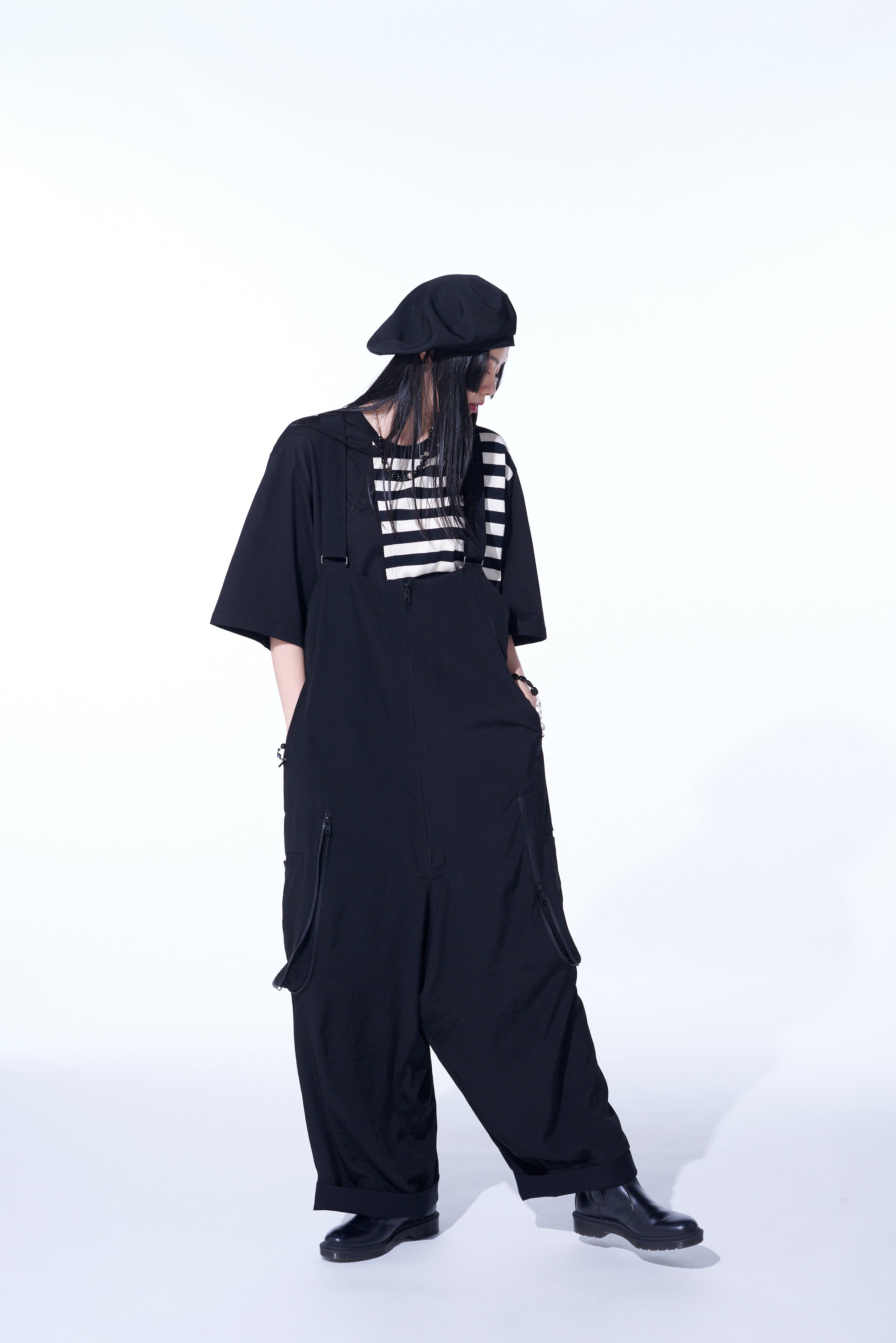 Stylish Crepe de Chine Gusseted Zippered Pocket Overalls for Women - Perfect for Casual Outings, Workwear & Everyday Comfort