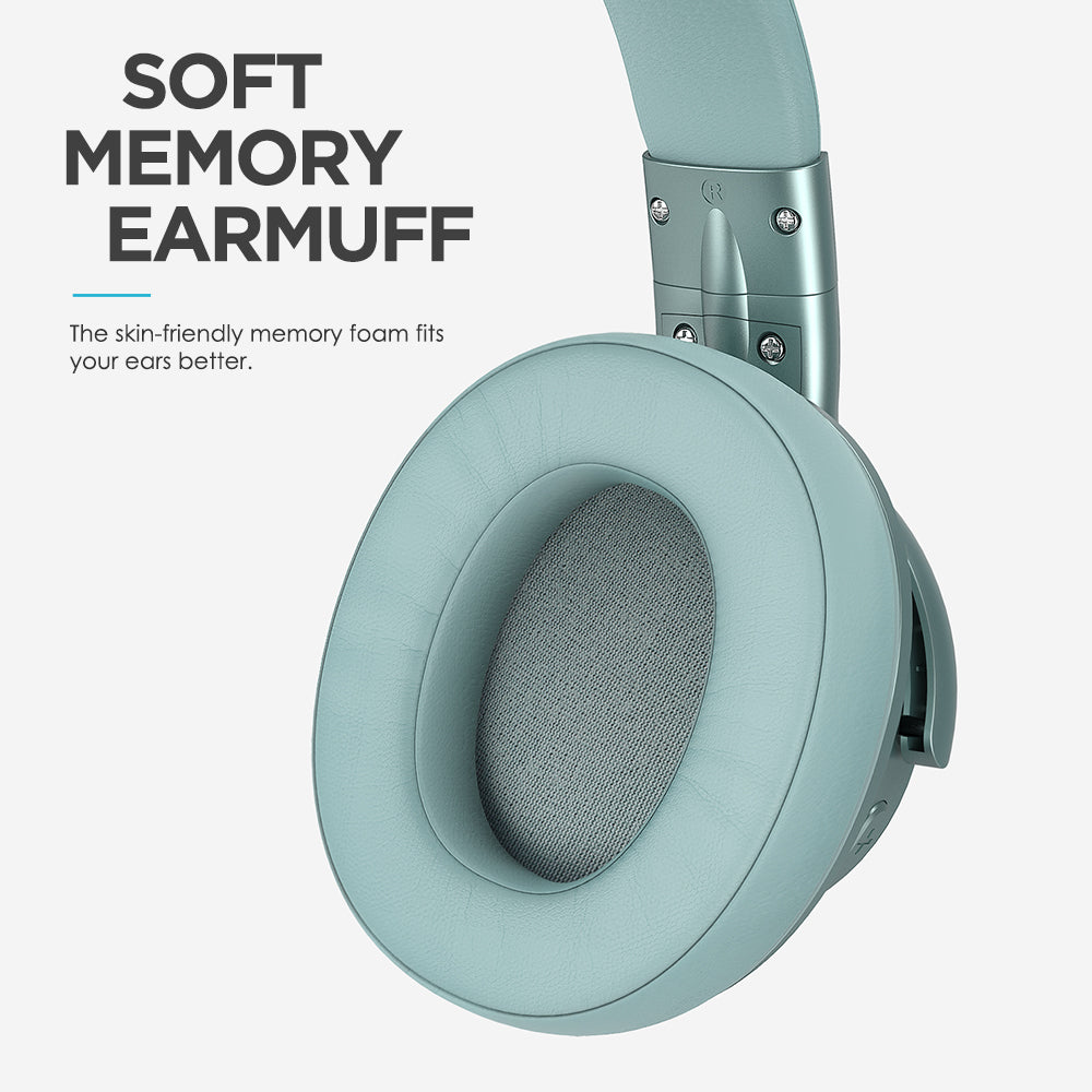 Mixcder E7 Wireless Noise Cancelling Headphones - Bluetooth Over-Ear Headset with Mic, Hi-Fi Sound for Travel, Work & Gaming | 30H Playtime, Comfortable Ear Cushions