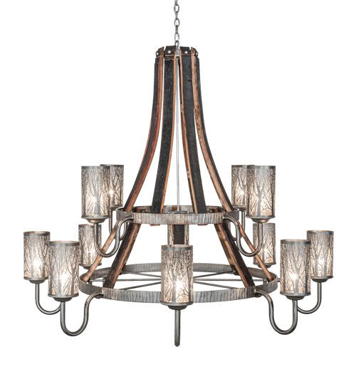 12-Light Crystal Chandelier for Dining Room - Modern Ceiling Light Fixture with LED Bulbs, Perfect for Home Decor & Wedding Venues