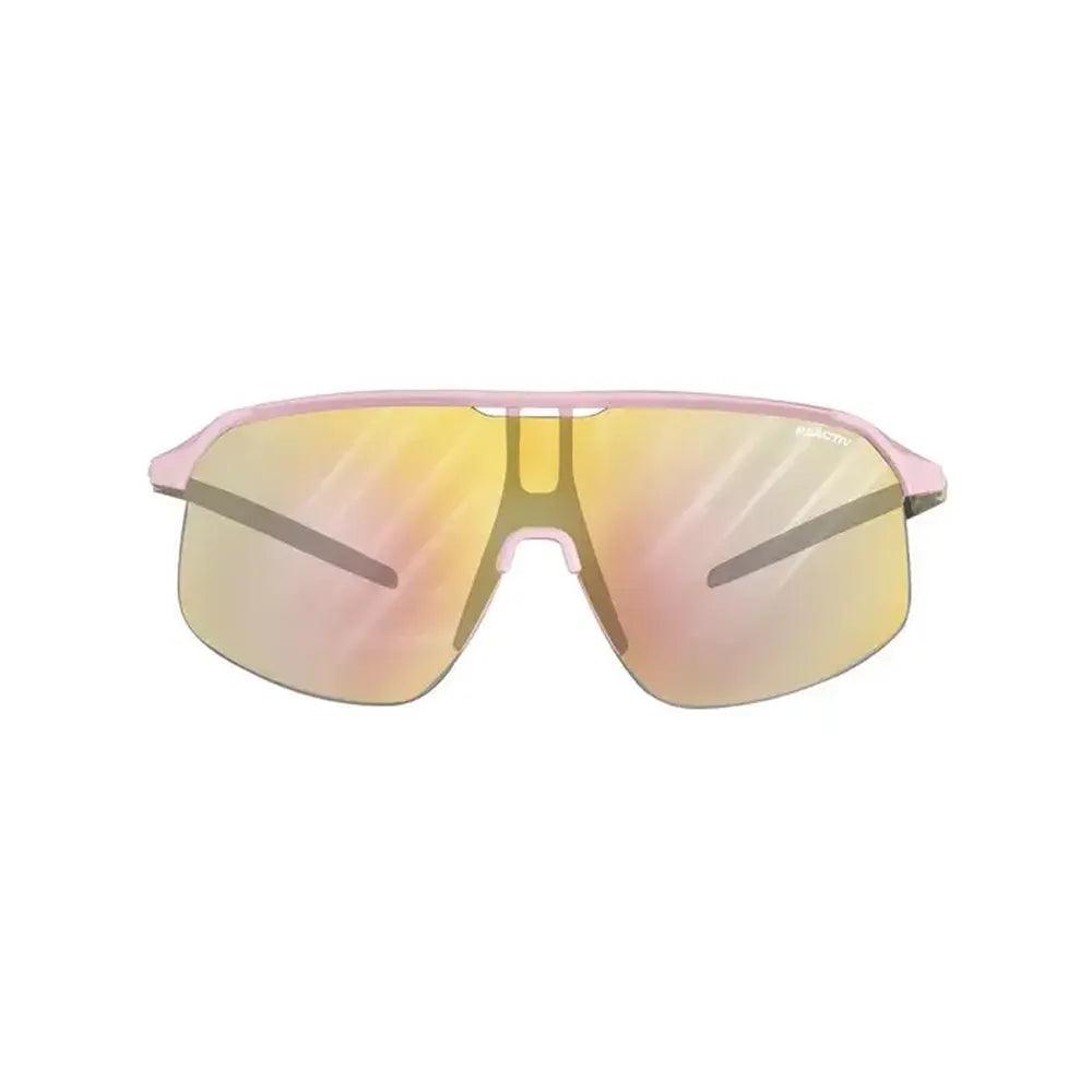 Julbo Density Reactiv 1.3 Sunglasses - Polarized Sports Glasses for Running, Cycling & Outdoor Activities (Pink/Camel)
