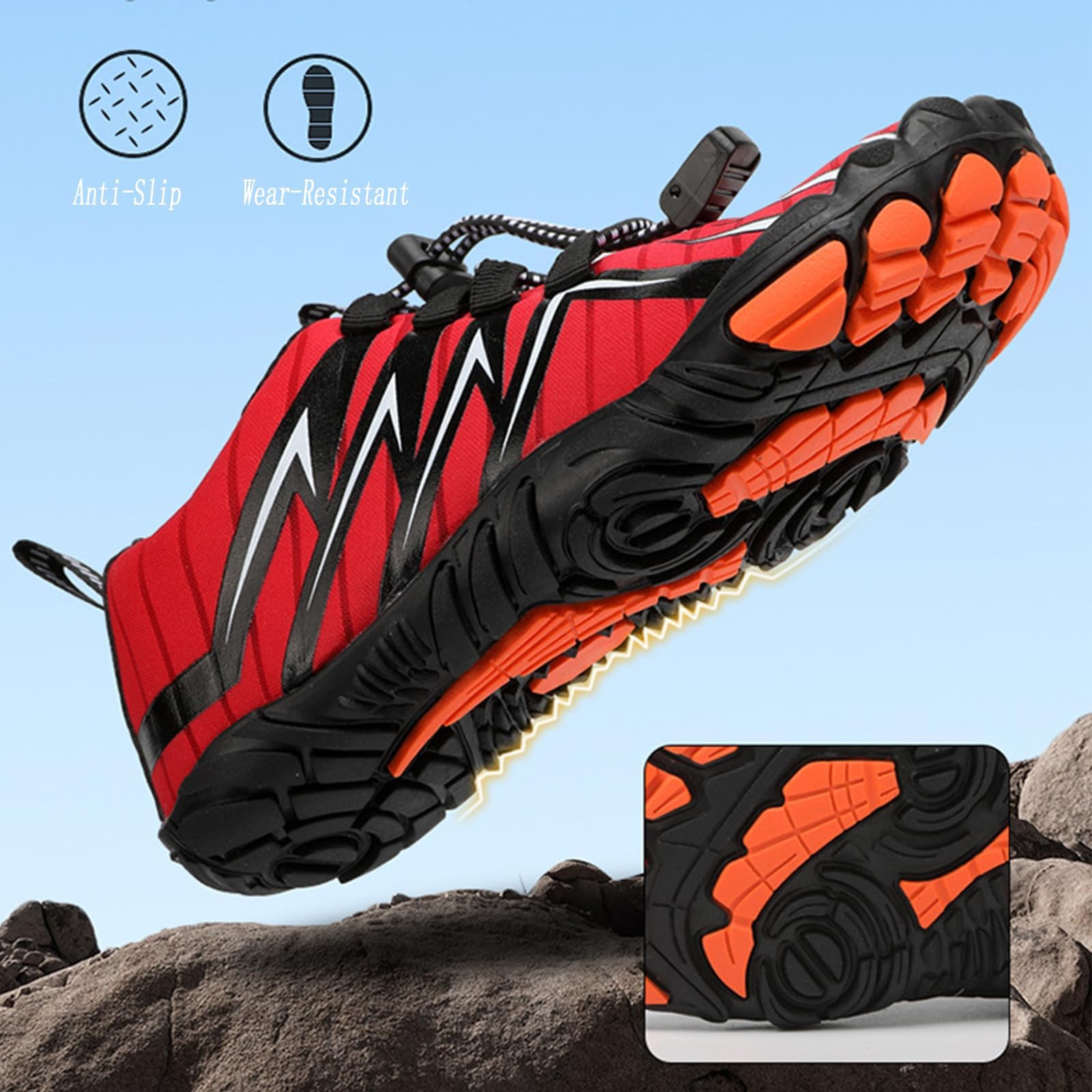 LOSD Women's Barefoot Hiking Shoes - Non-Slip, Breathable & Quick-Dry Minimalist Trail Shoes for Outdoor Adventures & Water Activities