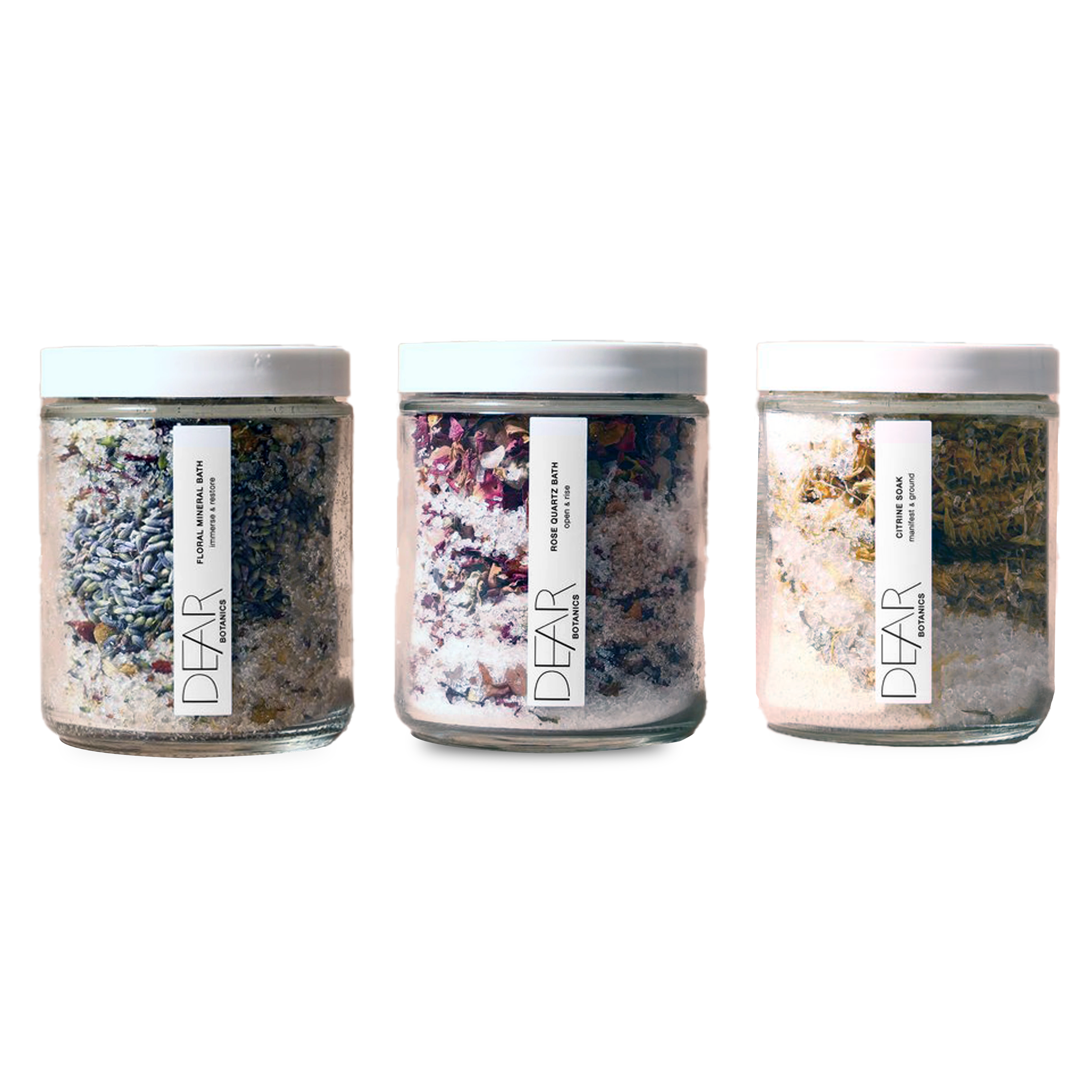 Dear Botanics Natural Epsom Salt Bath Soak for Relaxation & Muscle Relief - Perfect for Spa, Stress Relief & Self-Care at Home
