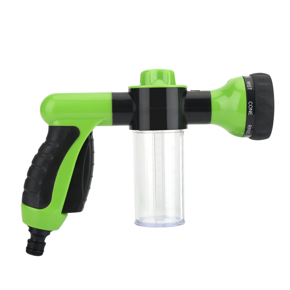 **ViaGasaFamido High Pressure Car Wash Gun - 6M Foam Sprayer Blaster with Adjustable Nozzle for Car Washing, Pet Showering & Plant Watering (Green) - Perfect for Home, Garage & Outdoor Cleaning**