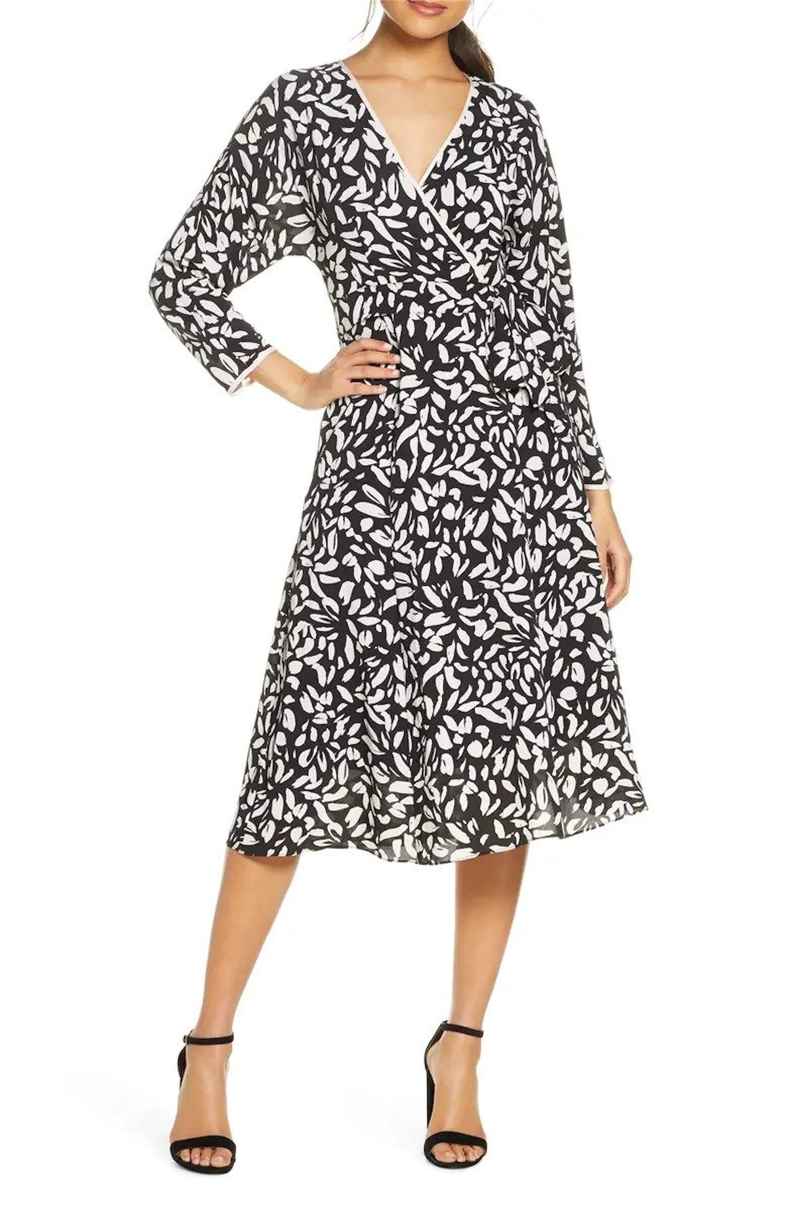 Eliza J Women's Floral Wrap Dress for Summer & Office