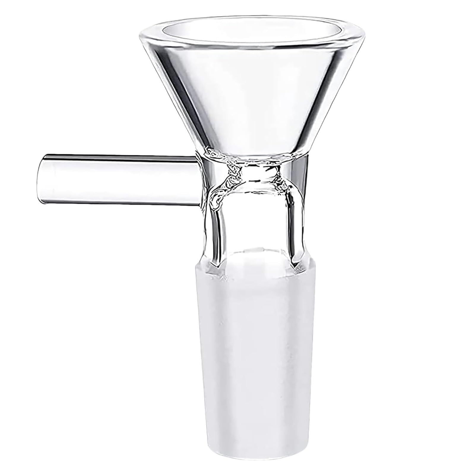 2Pcs Small Glass Funnel Set - 14mm Kitchen & Lab Funnel with Handle for Bottle Filling, Essential for Home Brewing, Essential Oils, Spices & DIY Projects - Durable & Portable Multi-Purpose Funnel for Cooking, Chemistry & Crafts