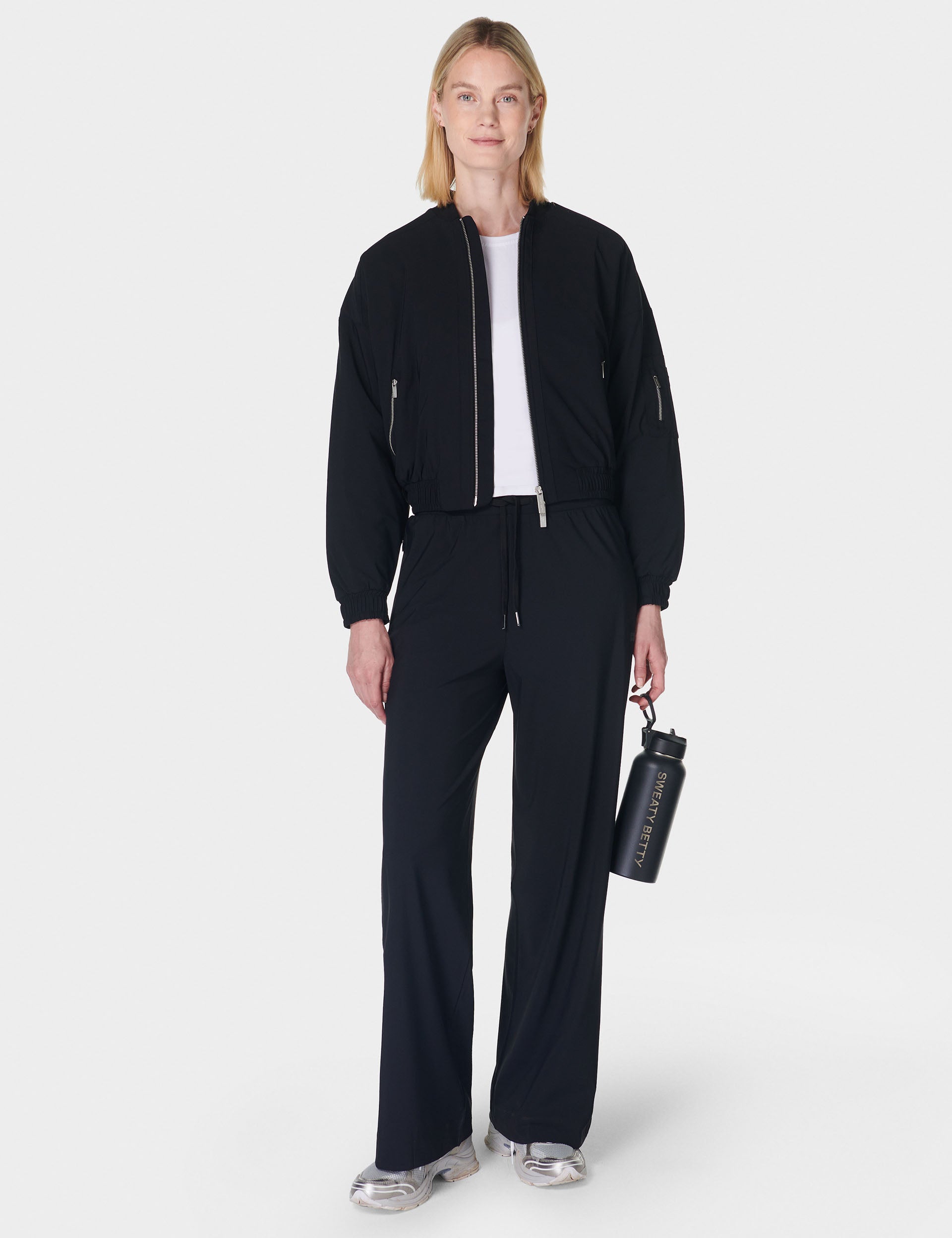 Explorer Wide Leg Pants for Women - High Waisted Black Trousers - Comfortable & Stylish Office Work Pants for Business Casual Wear
