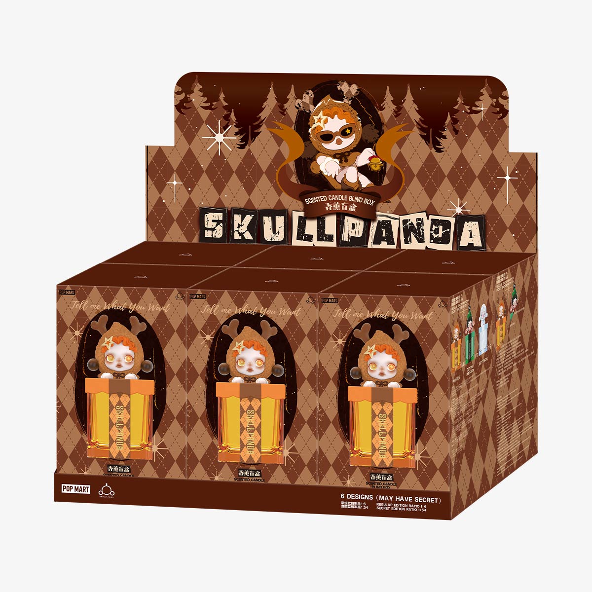 POP MART SKULLPANDA Tell Me What You Want Series Scented Candle Blind Box - Collectible Aromatherapy Candles for Home Decor, Gifts & Relaxation