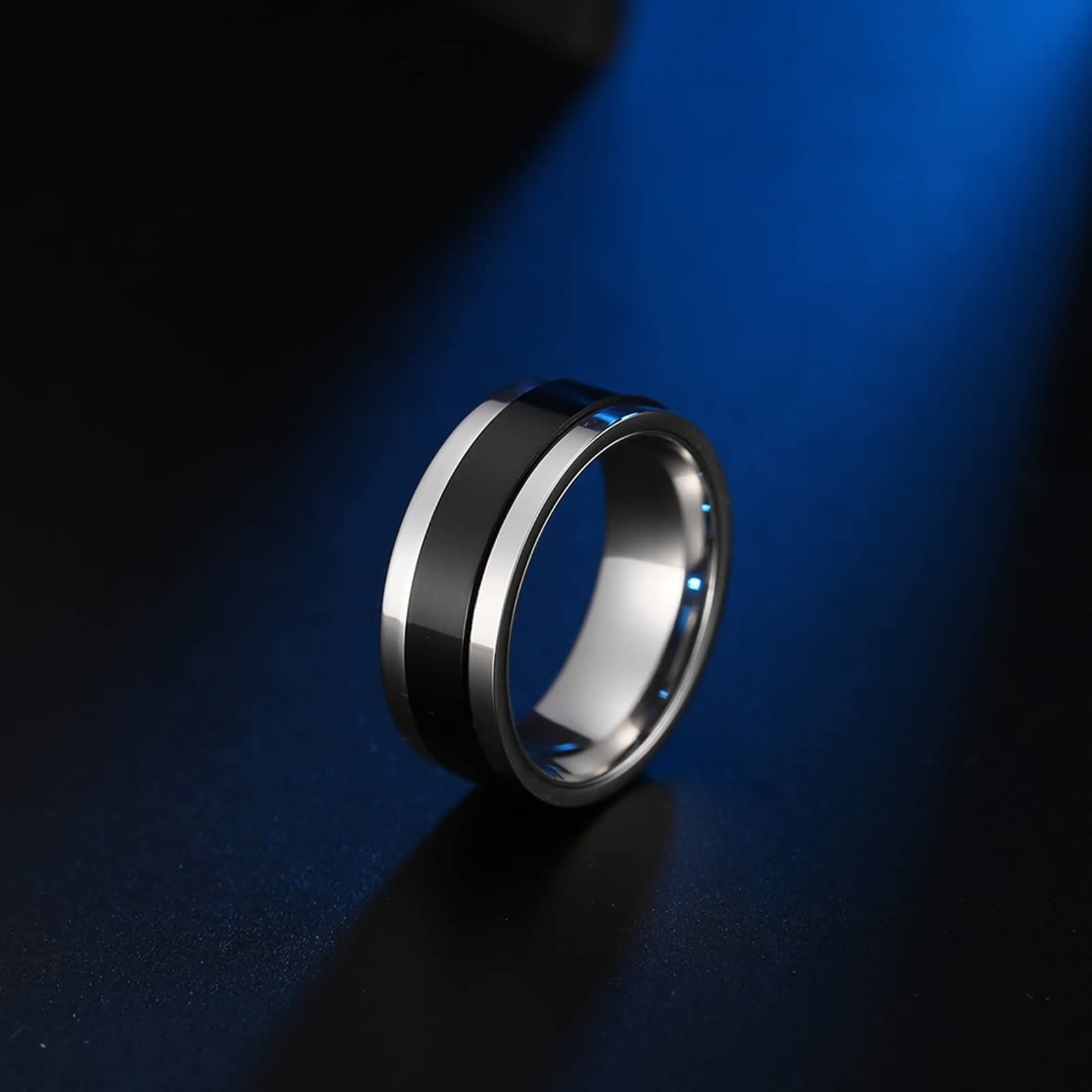 Boho Thumb Ring for Women & Men - Rotatable Stainless Steel Matching Engagement Rings Set - Western Jewelry Gift for Couples - Perfect for Weddings, Anniversaries and Romantic Occasions