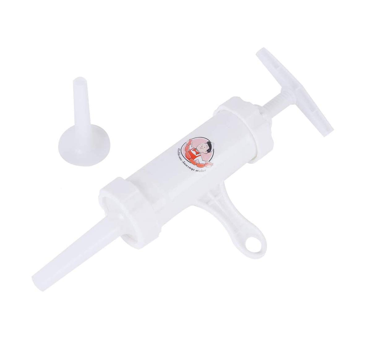 Premium Manual Sausage Stuffer - Food Grade Stainless Steel Sausage Maker with 2 Nozzles (5/8