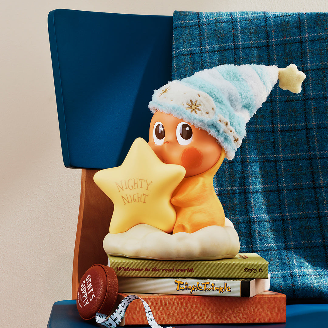 POP MART Twinkle Twinkle Classic Series Goodnight Pat Activated Lamp - Cute Night Light for Kids Bedroom, Nursery Decor & Gift Idea