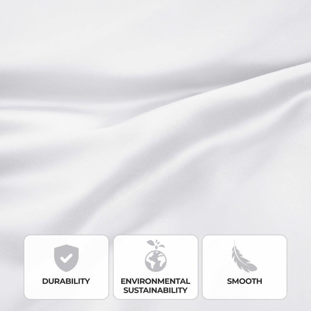 300 Thread Count Modal From Beechwood Extra Deep Pocket Sheet Set - Ultra Soft & Breathable Bedding for Queen/King Size Mattresses - Perfect for Luxury Hotels, Guest Rooms & Master Bedrooms