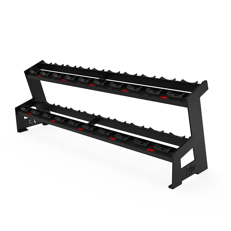 2-Tier Dumbbell CPU Round Storage Rack - Organize Computer Parts & Accessories - Perfect for Home Office, Gaming Setup, and Tech Workspace Organization