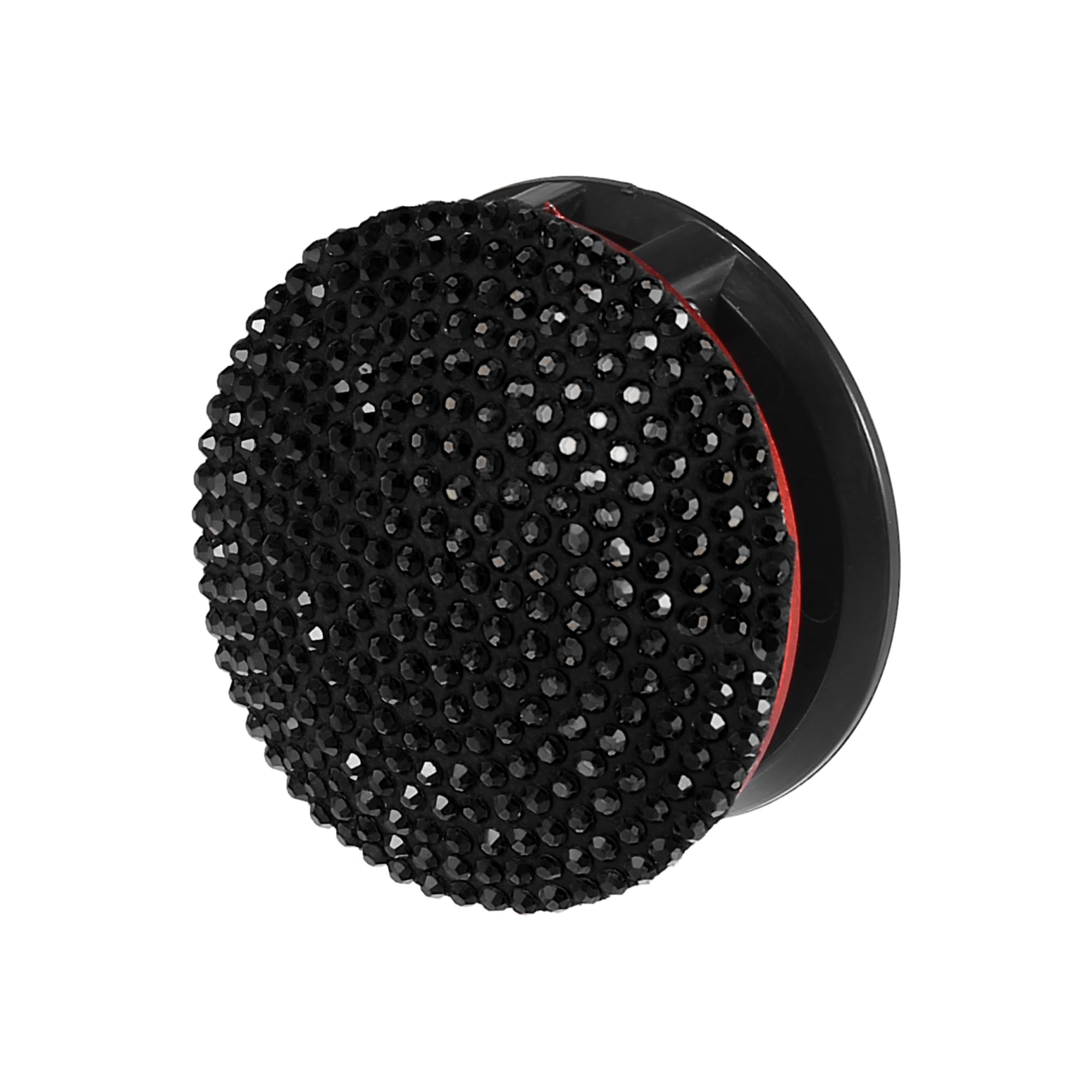X AUTOHAUX Bling Car Start Stop Engine Button Cover - Black Rhinestone Anti-Scratch Universal Decorative Ring for Ignition Protection | Perfect for Luxury Cars, Gifts & Custom Vehicle Accessories