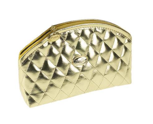 Janeke Quilted Pouch Empty Cosmetic Bag for Makeup Travel Organizer | Portable Toiletry Case for Women | Perfect for Travel, Gym & Daily Essentials Storage