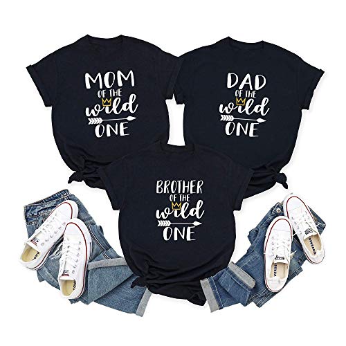 Wild One Birthday Shirt for Boys & Girls - Matching Family 1st Birthday Outfits - Cute First Birthday Party Clothes - Perfect for Birthday Photos & Celebrations