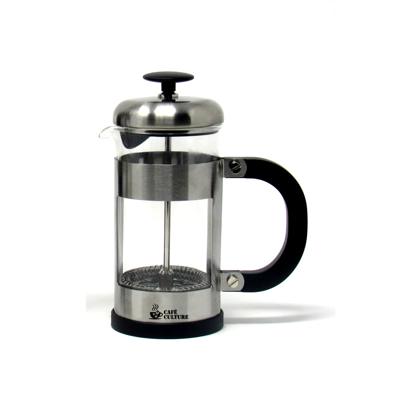 Premium 3 Cup French Press Coffee Maker - Stainless Steel & Heat-Resistant Glass for Rich, Bold Brew - Perfect for Home, Office, Camping & Gifts