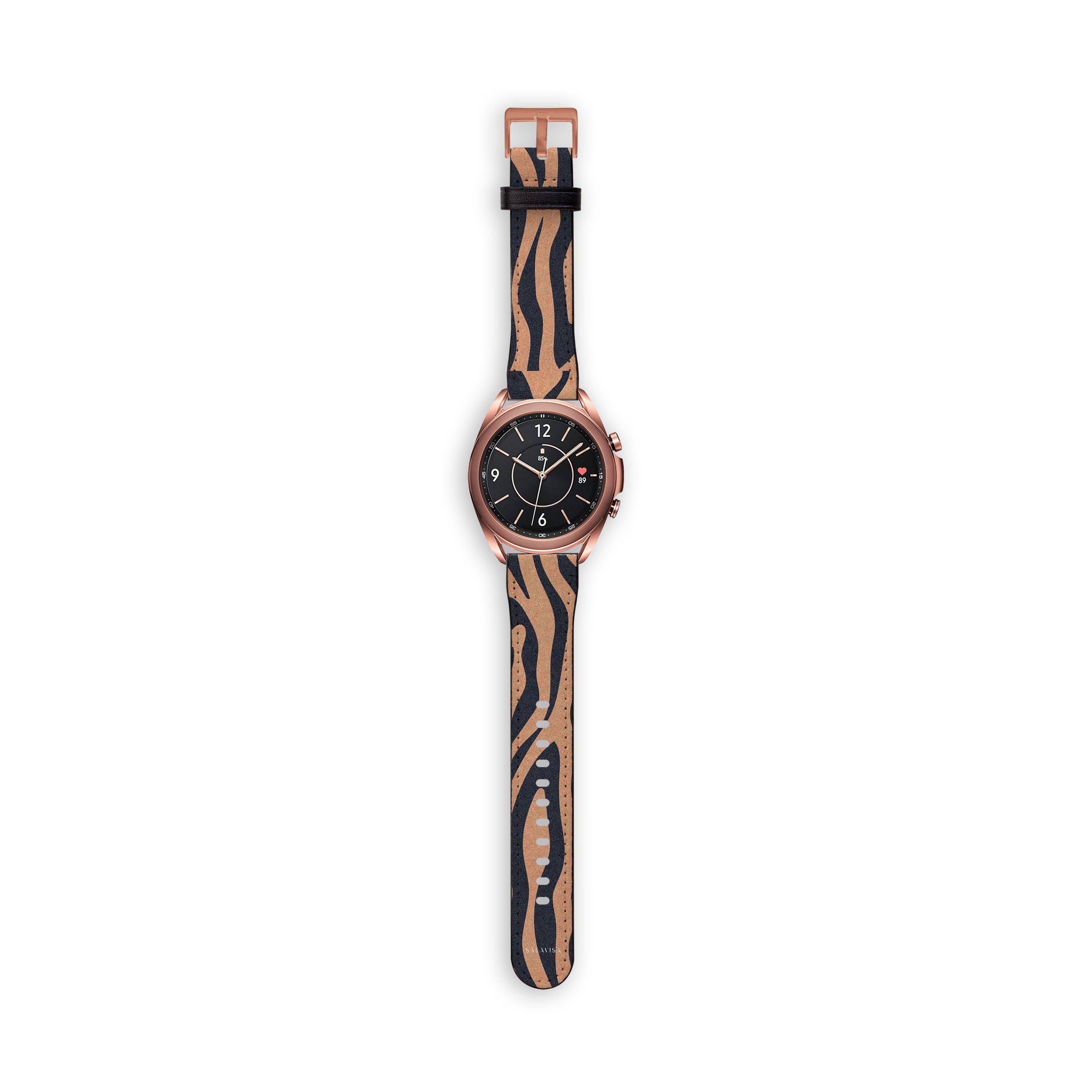 Premium Blue Copper Zebra Pattern Galaxy Watch Band - Stylish & Durable Replacement Strap for Samsung Galaxy Watch - Perfect for Workouts, Office & Casual Wear