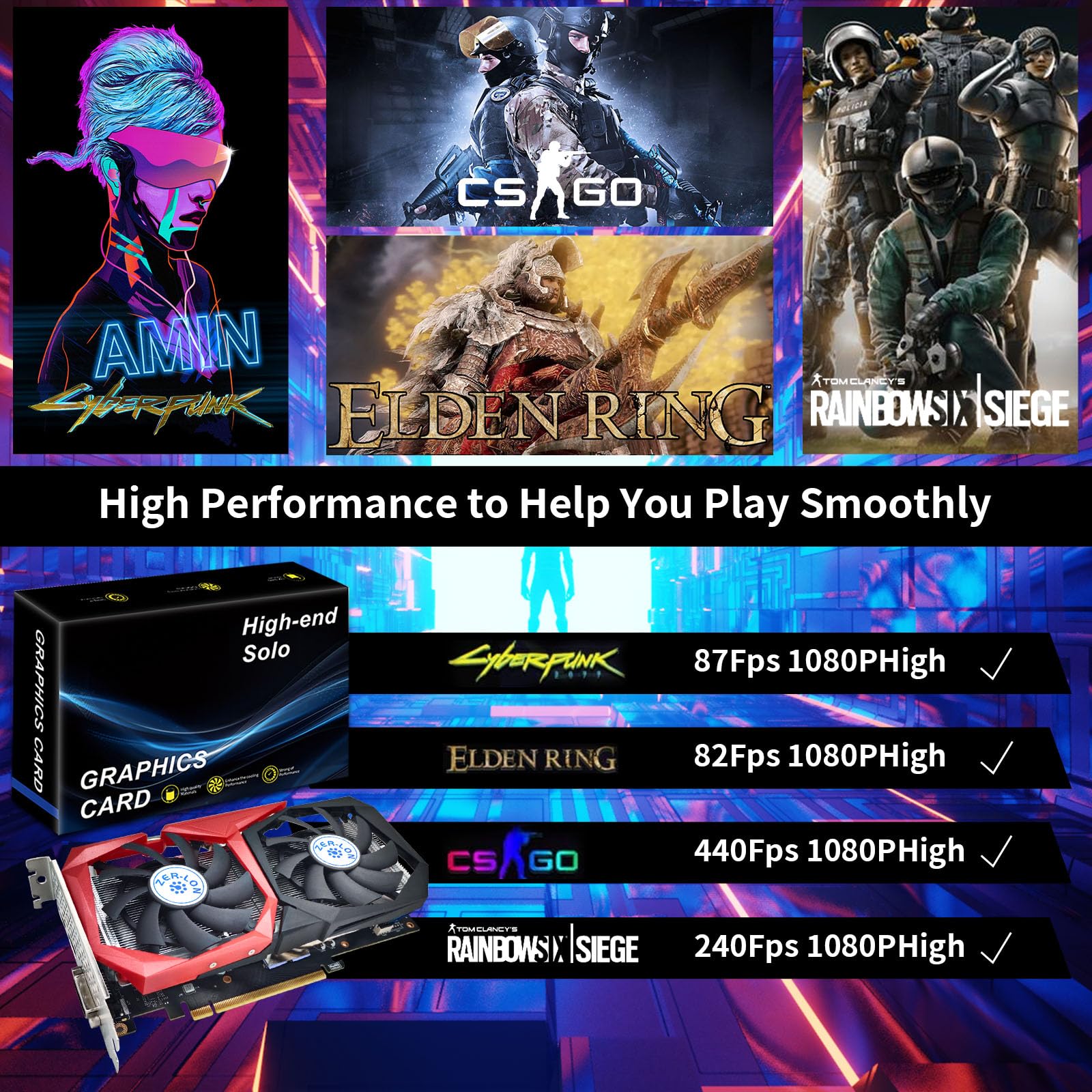 GeForce GTX 1660 Super 6GB GDDR6 192-bit PCIe 3.0 Gaming Graphics Card - Dual Freeze Fans, HDMI/DP/DVI Ports, 4K & 8K Support - Perfect for PC Gaming, Video Editing & 3D Rendering