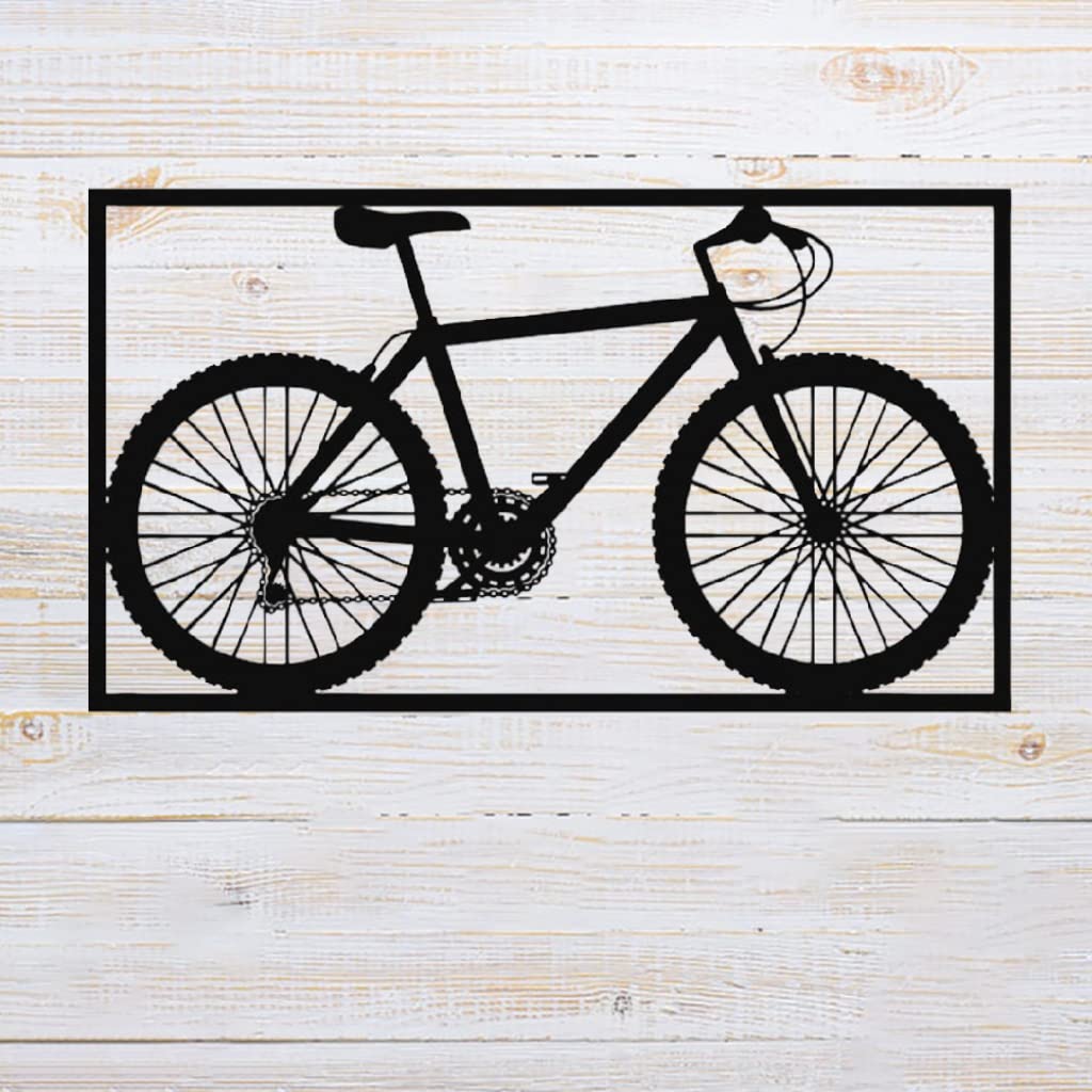 Xuanwuyi Metal Bike Wall Art - Handcrafted Cycling Themed Home Decor for Bedroom & Living Room - Perfect Cyclist Gift & Housewarming Present for Bikers - Durable Metal Wall Sculpture for Home, Office or Man Cave Decor