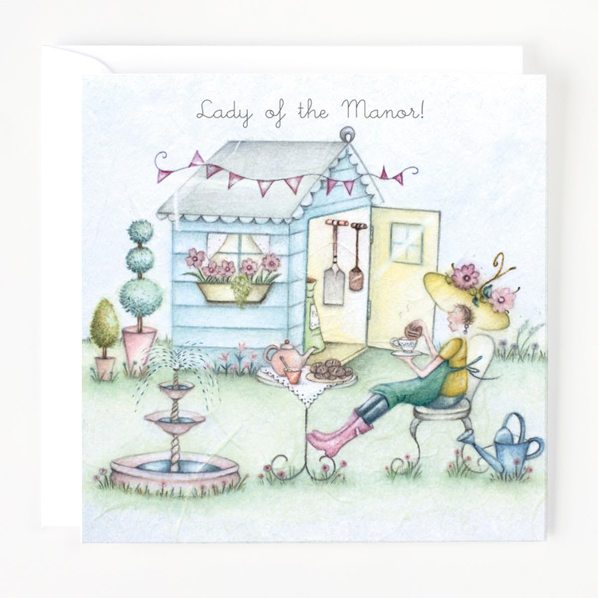 Berni Parker Gardening Card for Women - Elegant Floral Design Greeting Card for Garden Lovers, Perfect for Birthdays, Mother's Day, Thank You Gifts & Home Decor