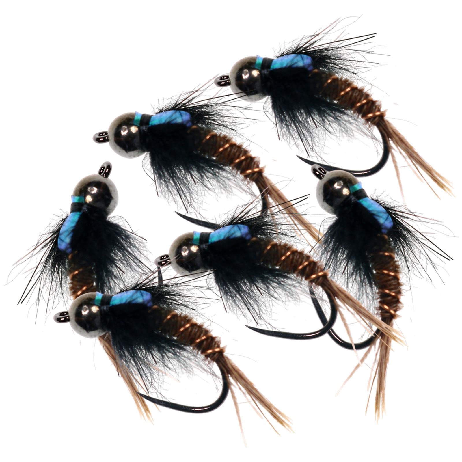 AMLESO #8 #10 #12 Multi 6Pcs Salmon Biomimetic Fishing Lure - Realistic Saltwater Bass Trout Lures for Ocean, Lake & River Fishing - Perfect for Freshwater & Saltwater Anglers
