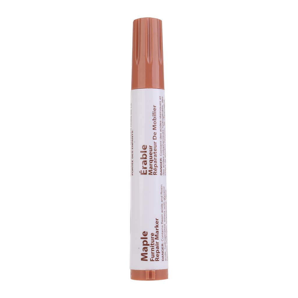 Upgraded Wood Repair Marker Pen - 6 Black Wax Sticks for Floor & Furniture Scratch Repair, Easy to Use, Durable Marine Silicone Sealant - Perfect for Home, Office, and Marine Furniture Restoration