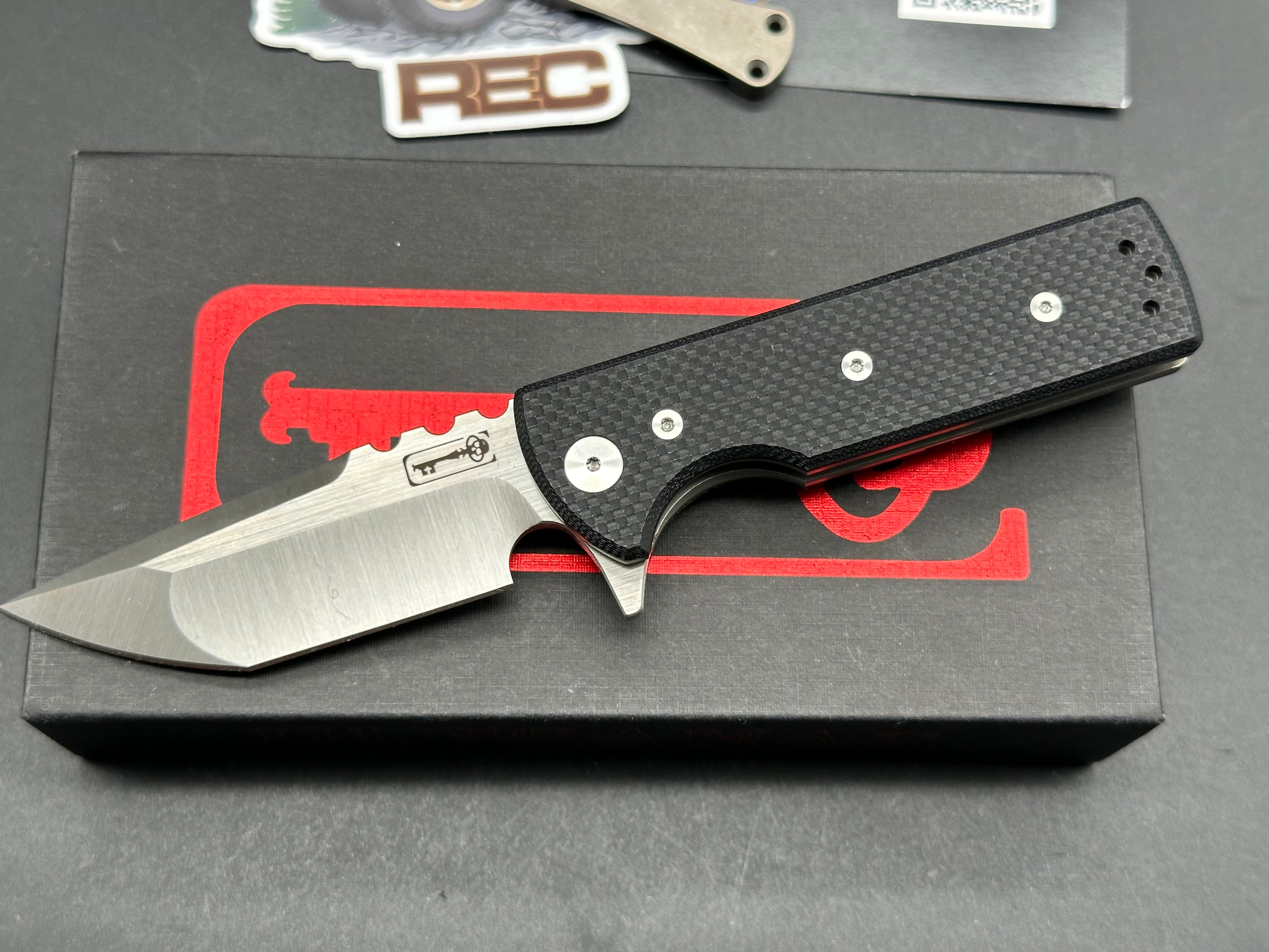 Chaves T.A.K. Liner Lock Folding Knife - Black G10 Handle, 2.75