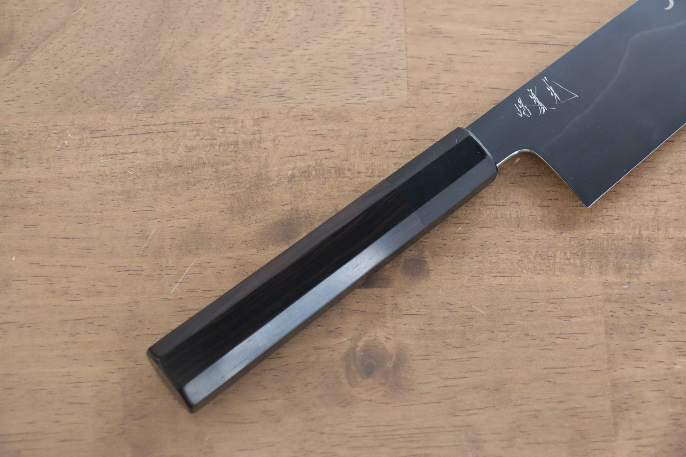 Jikko Fujisan Honyaki White Steel No.3 Kiritsuke Gyuto Knife 210mm - Japanese Chef Knife with Ebony Wood Handle - Perfect for Sushi, Sashimi & Precision Cutting