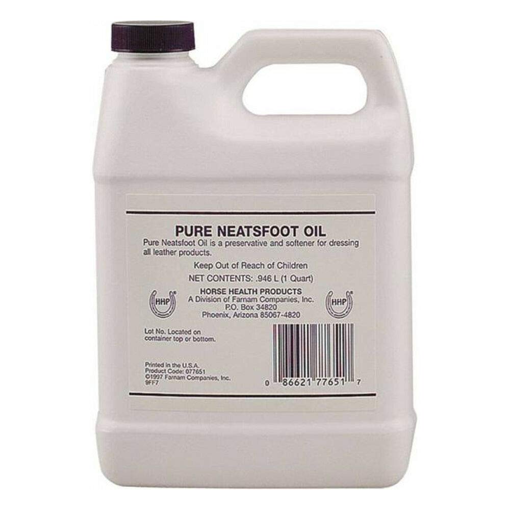 Premium Neatsfoot Oil 32 oz - Leather Conditioner & Protector for Boots, Saddles, Bags | Restores & Softens Leather | Ideal for Equestrian, Motorcycle & Outdoor Gear Care