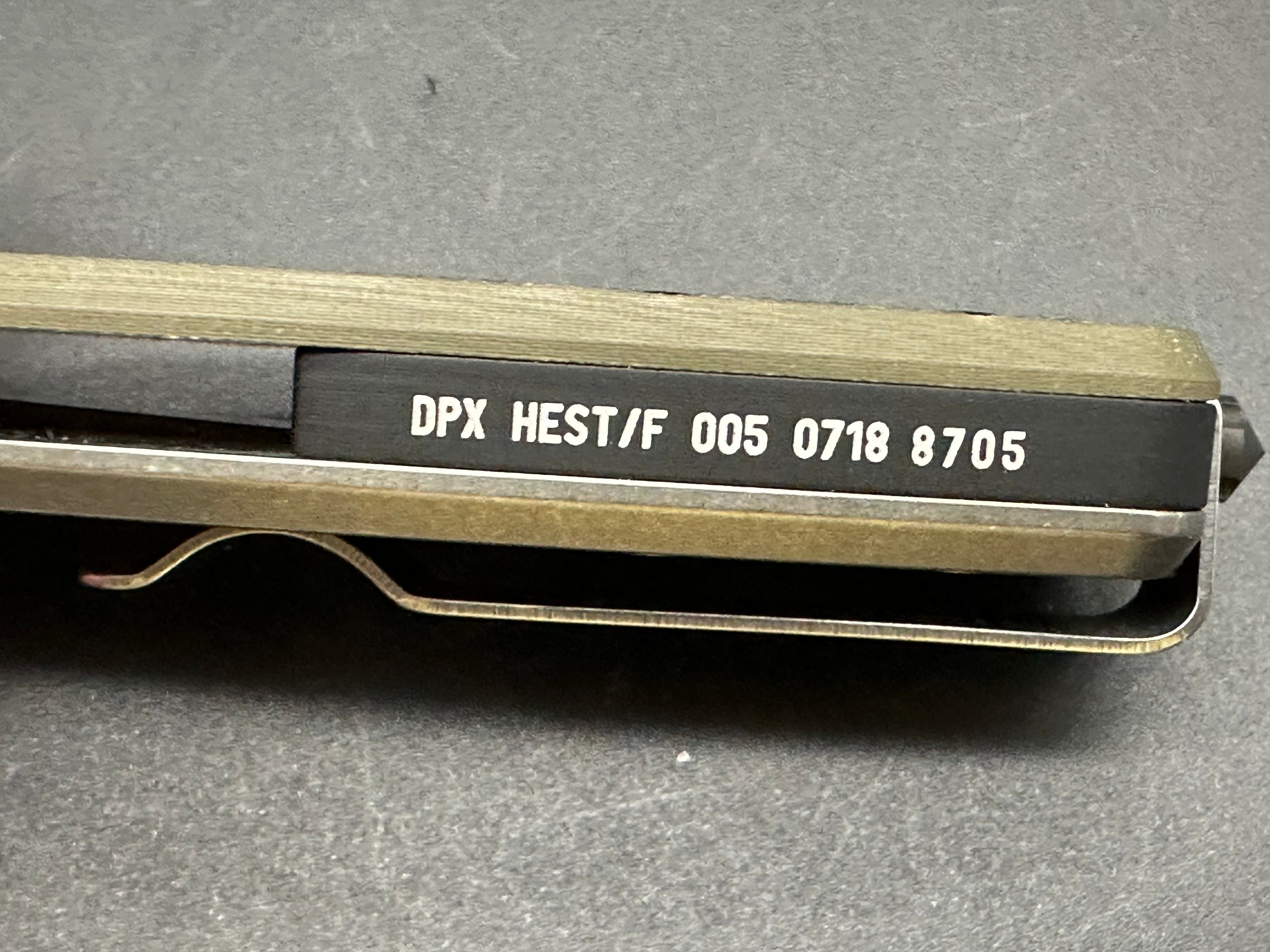DPX Hest 2.0 Left Hand Titanium/G10 Frame Lock Folding Knife - EDC, Outdoor Survival & Tactical Use