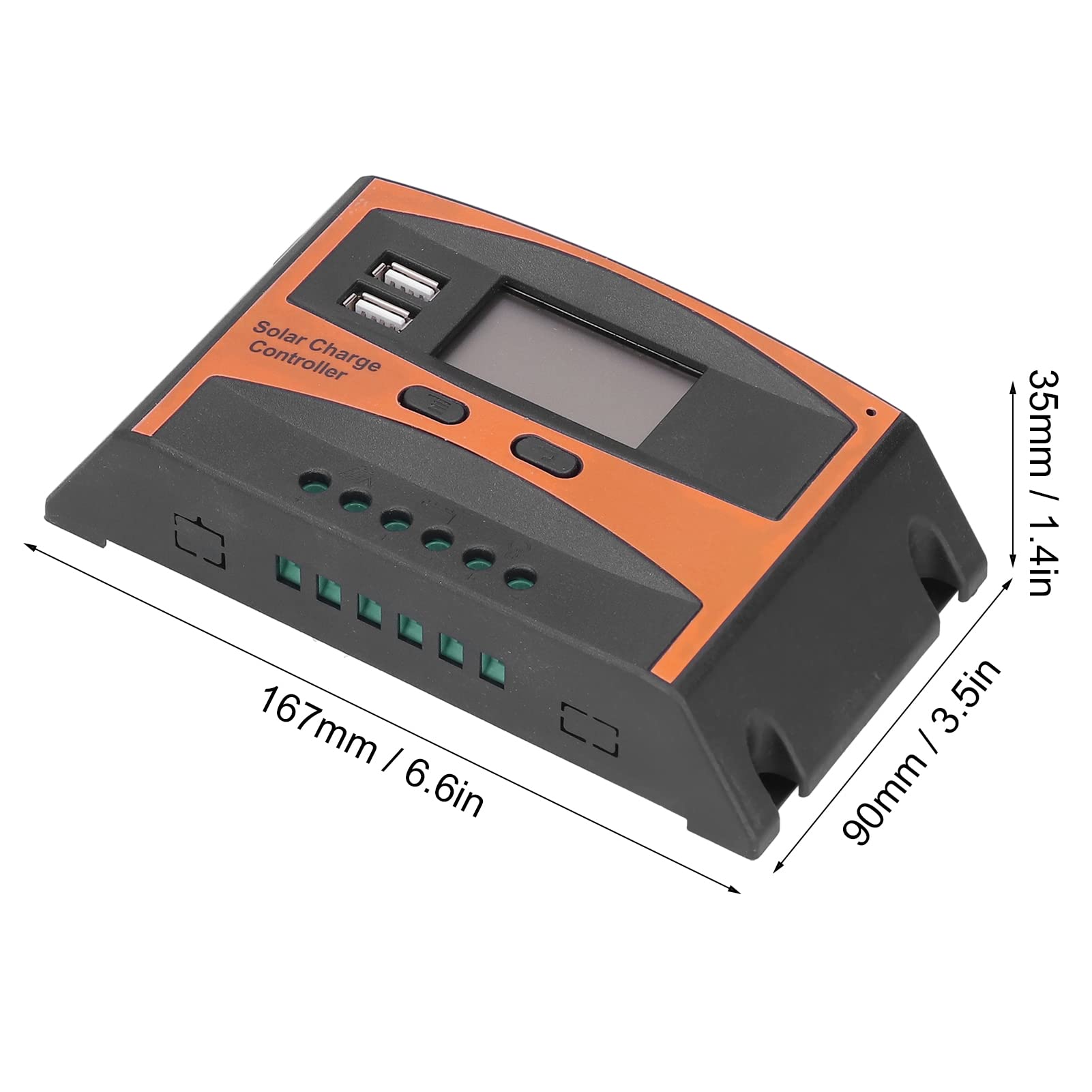 40A Waterproof Solar Charge Controller for Outdoor Garden & Courtyard Use
