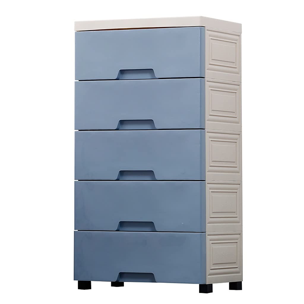 ZHAOSHUNLI 3-Tier Storage Cabinet - High Capacity Organizer for Kids Toys, Kitchen, Living Room | Blue Multi-Layer Storage Box for Home Organization (Perfect for Playrooms, Closets & Small Spaces)