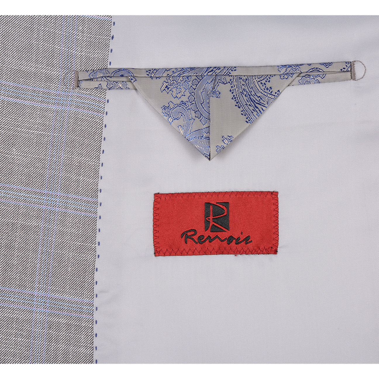 Alessandro Vitello by Renoir Classic Fit Gray Suit - Size 53 | Premium Men's Business Attire for Office, Weddings & Formal Events