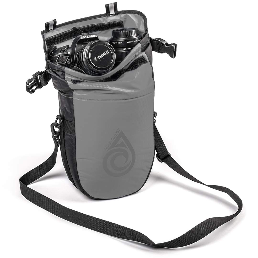 Aqua Quest Ice Cave Insulated Dry Bag - 5L & 12L Waterproof Cooler Drybag - Lightweight, Compact for Camping, Hiking, Kayaking - Grey, Blue, Black Options