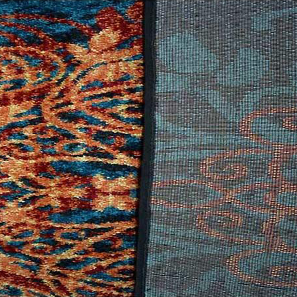 Blossom Machine Woven Rug - Soft Non-Slip Area Rug for Living Room, Bedroom & Nursery - Floral Design Home Decor